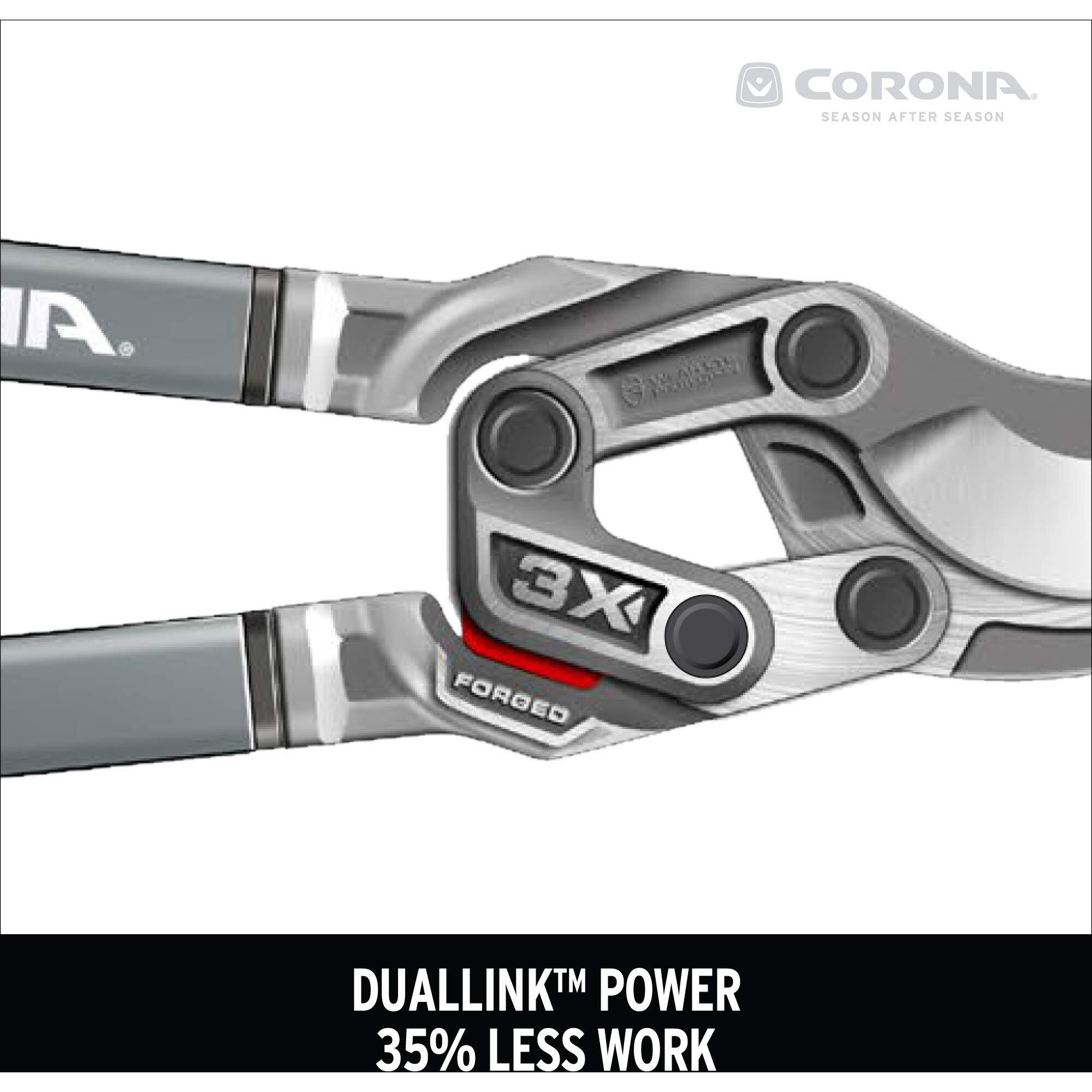 Corona Tools | 33-Inch Branch Cutter Duallink Maxforged Bypass Loppers | Tree Trimmer Cuts Branches Up To 2-Inches In Diameter | Sl 8180D