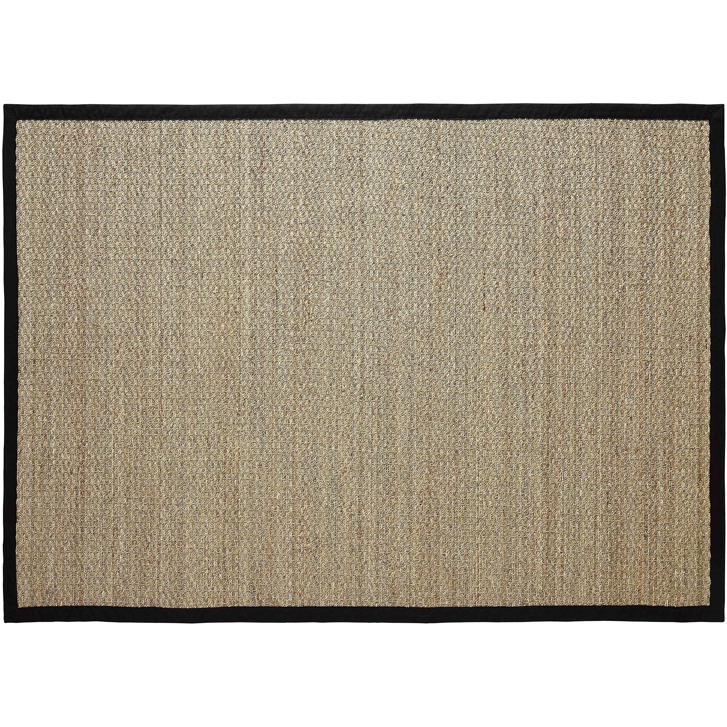 Chesapeake Seagrass Area Rug With Black Border (5'X7')