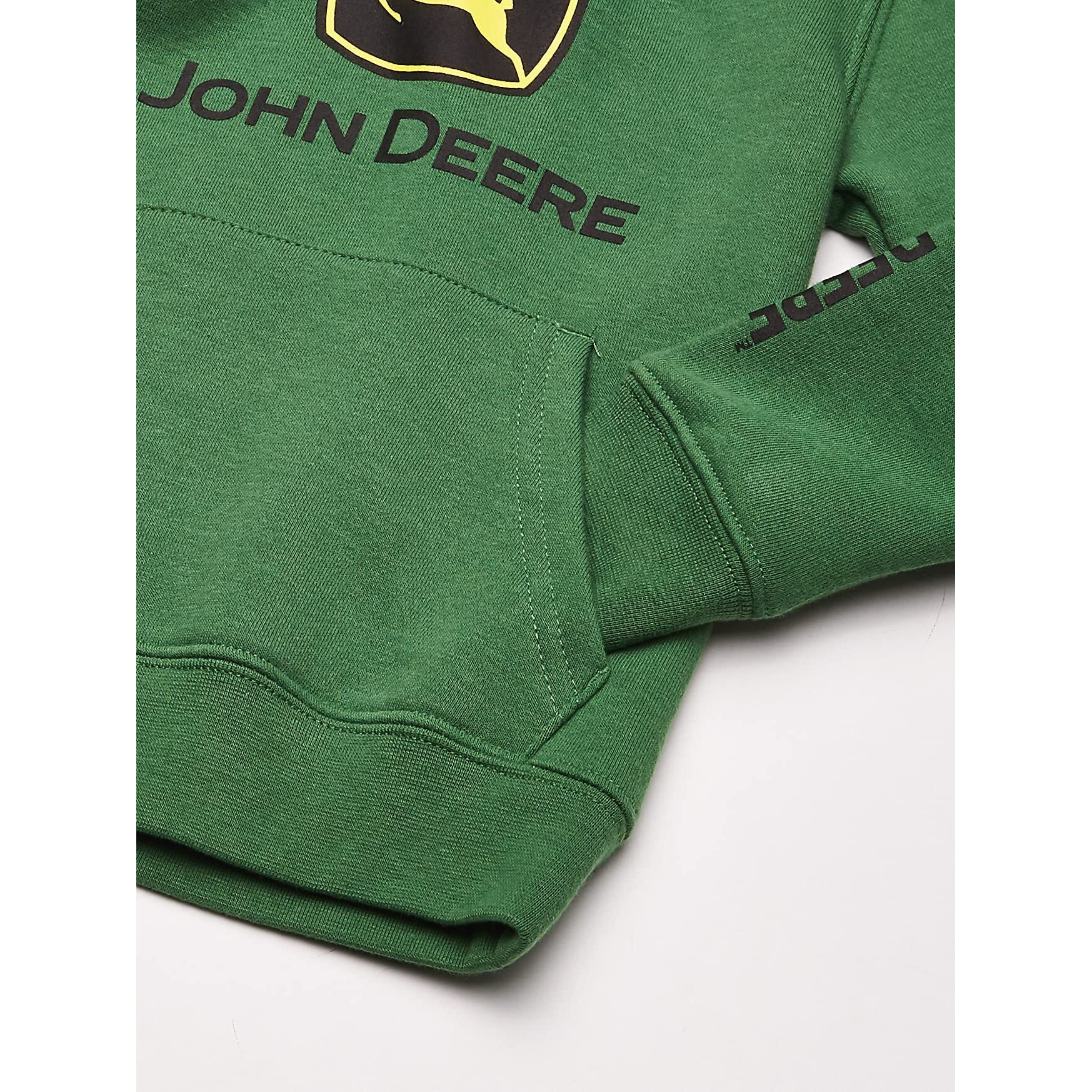 John Deere Boys Fleece Hoody Pull Over Hooded Sweatshirt, Green Trademark, 14-16 Us