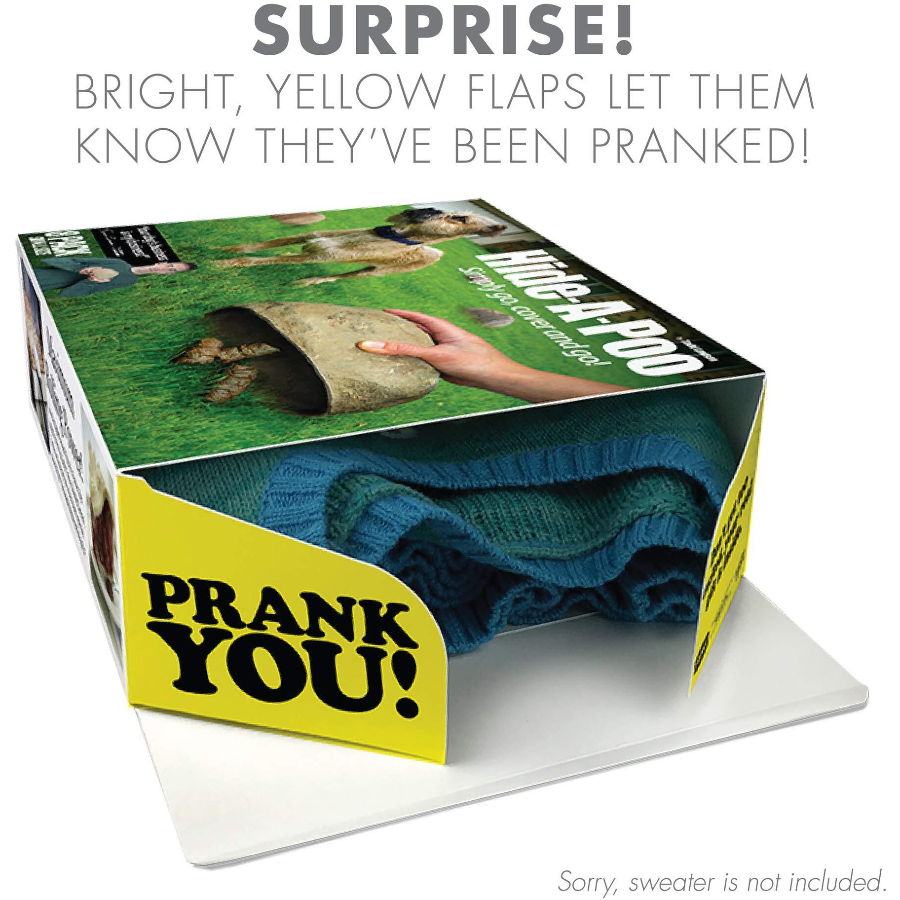 Prank Pack, Hide A Poo Prank Gift Box, Wrap Your Real Present In A Funny Authentic Prank-O Gag Present Box | Novelty Gifting Box For Pranksters
