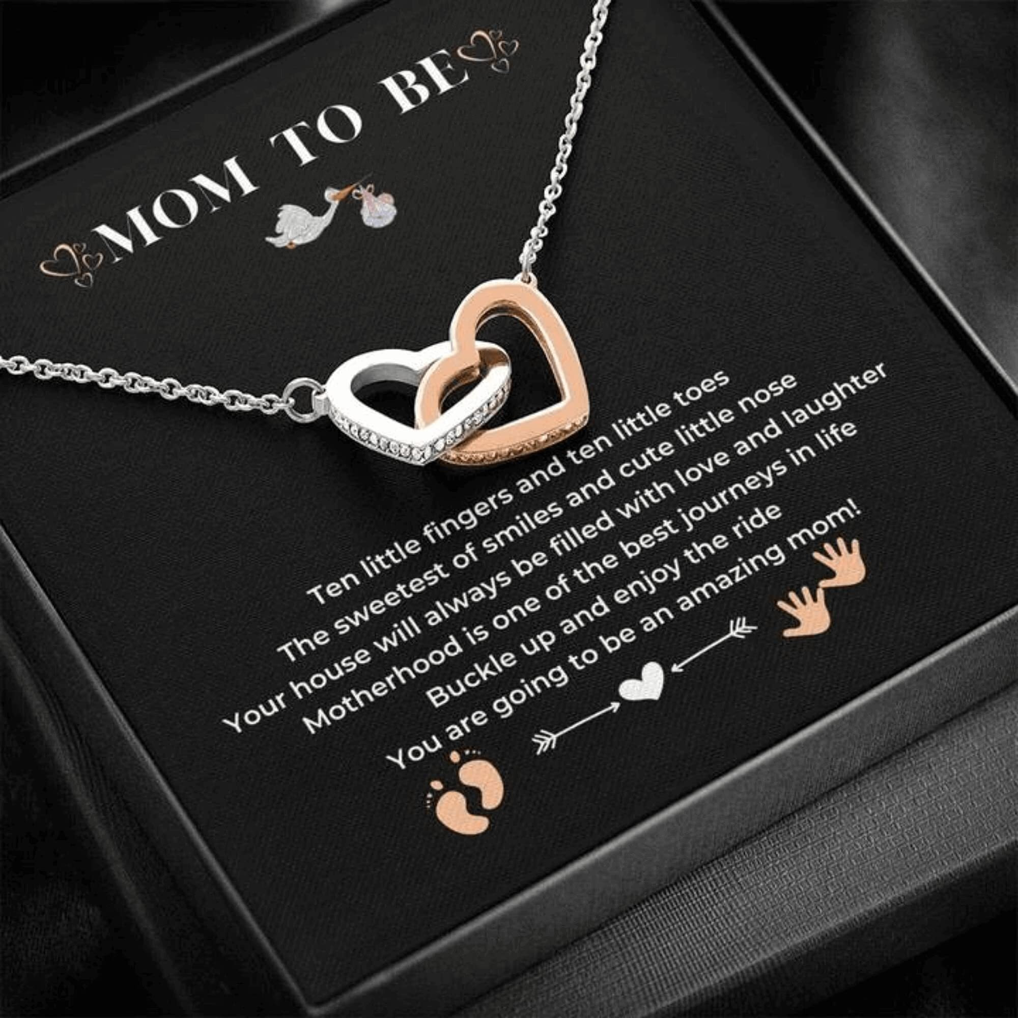Mom To Be Gift - Sterling Silver Necklace Pregnancy Gifts For First Time Moms New Mom Gifts For Women Pregnant Mom Gifts First Time Mom Expecting Mom Baby Shower Gifts Ideas