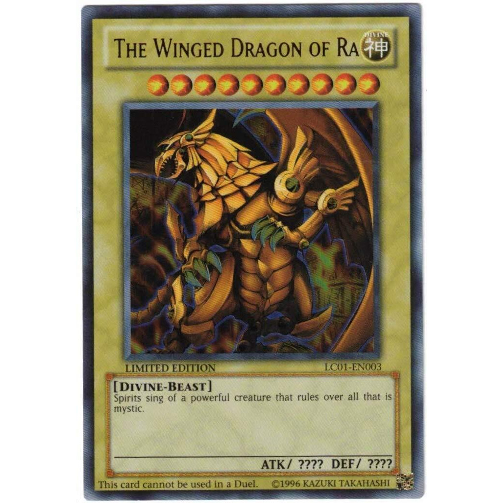 Yu Gi Oh Legendary Collection Ultra Rare God Card Set Of 3 Egyptian God Cards Slifer, Obelisk Ra (Limited Edition) Ultra Rare Version