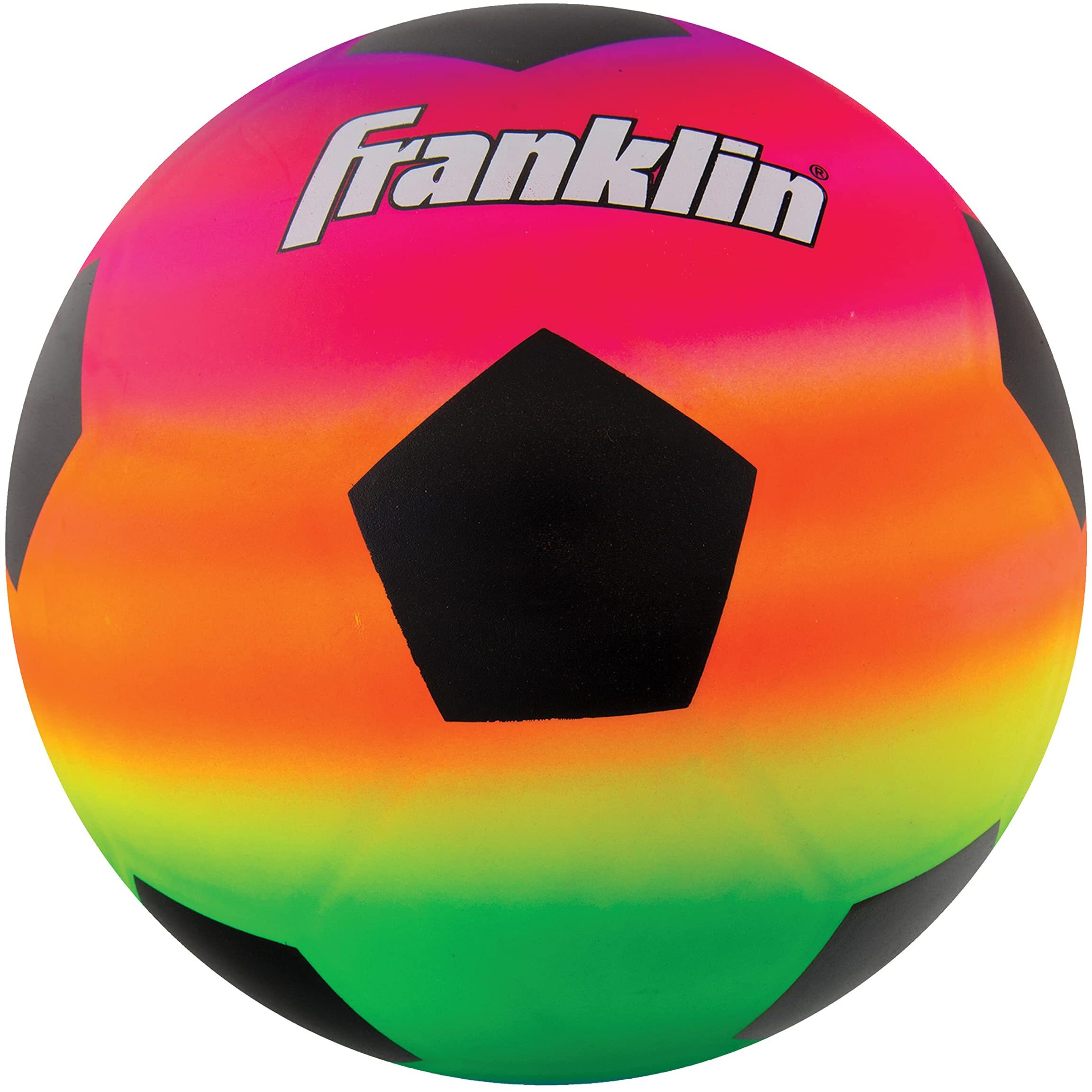 Franklin Sports Kids Mini Soccer Ball - Vibe Kids Indoor + Outdoor Soccer Ball - Rainbow Kids Pvc Ball - Great Playground Ball + Kickball For Kids - Fun Kids Toy Soccer Ball - Mini Indoor Soccer Ball