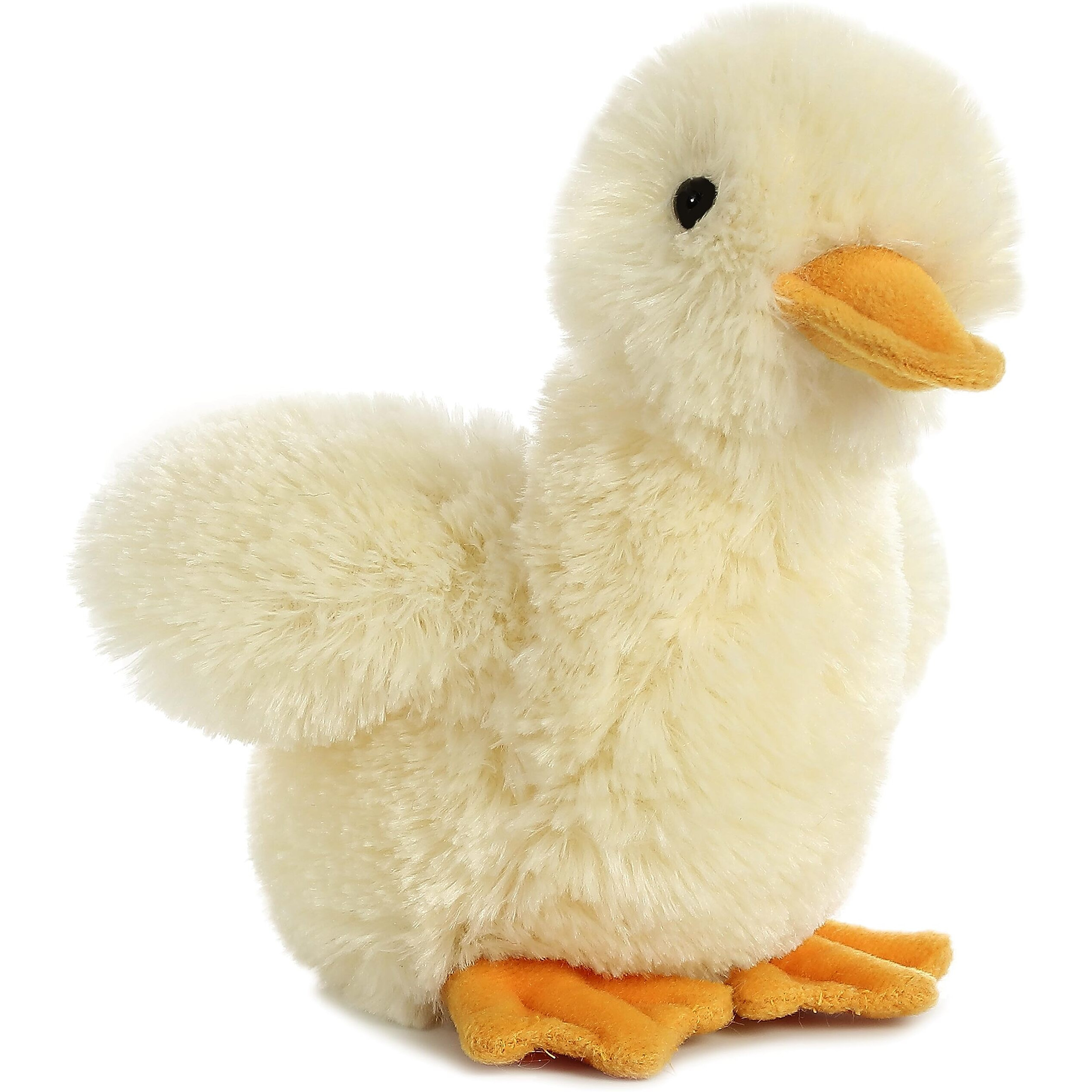 Aurora Adorable Mini Flopsie Duckling Stuffed Animal - Playful Ease - Timeless Companions - Yellow 8 Inches