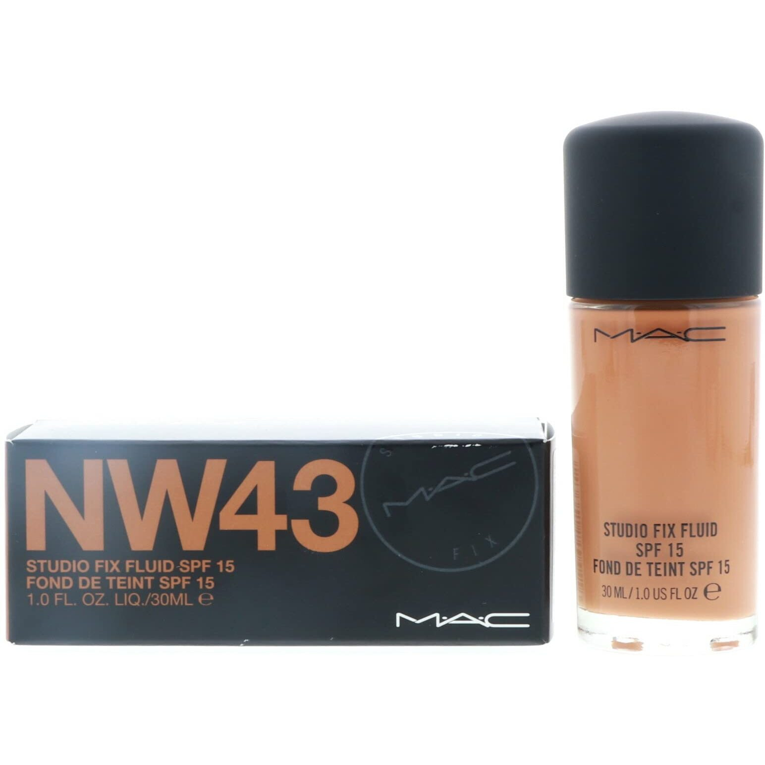 M.A.C. Studio Fix Fluid Foundation Spf 15 Boxed, Nw43, 1 Count (A10)