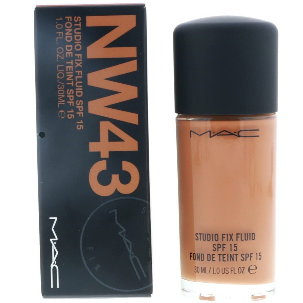 M.A.C. Studio Fix Fluid Foundation Spf 15 Boxed, Nw43, 1 Count (A10)