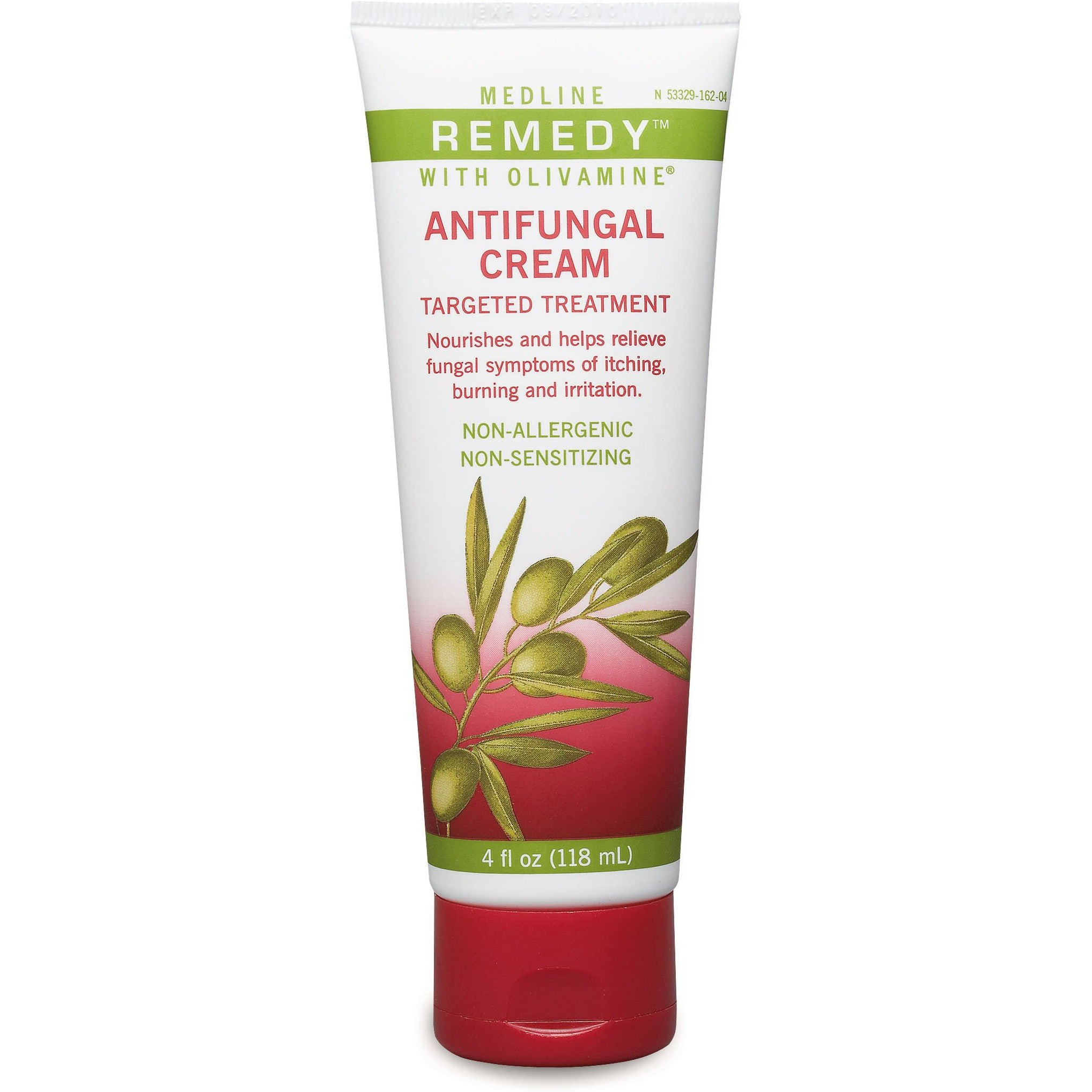 Medline Remedy Olivamine Antifungal Cream, White, 4 Fl Oz