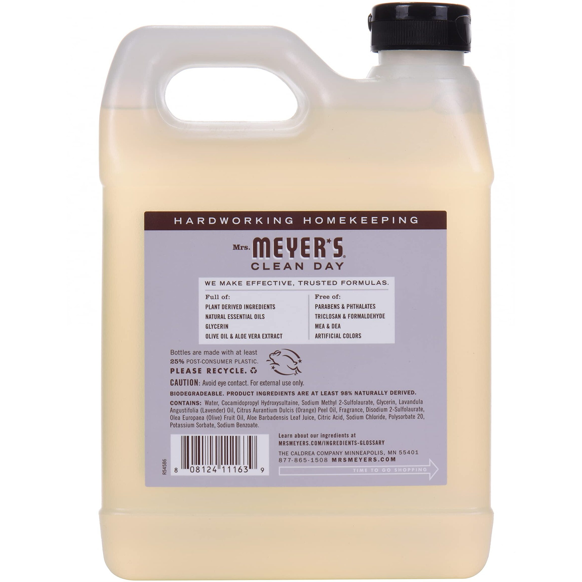 Mrs. Meyer's Clean Day Hand Soap Refill Lavender Multi-Packs 33 Fl Oz (Pack Of 2)