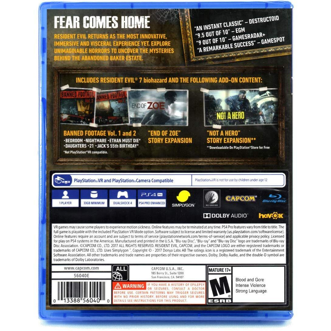 Resident Evil 7 Biohazard Gold Edition - Playstation 4