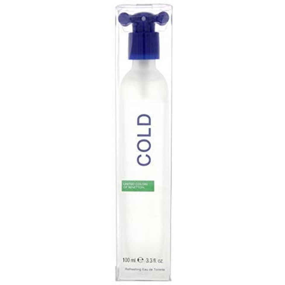 Benetton Cold For Men Eau De Toilette Spray, 3.3 Ounce