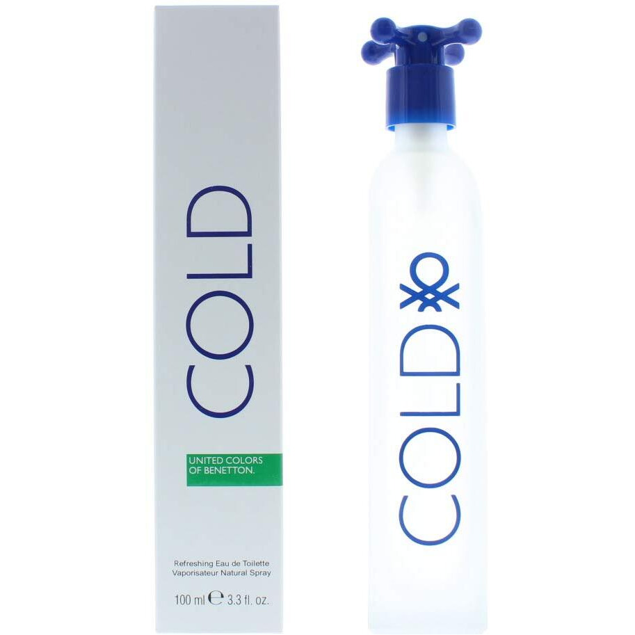Benetton Cold For Men Eau De Toilette Spray, 3.3 Ounce