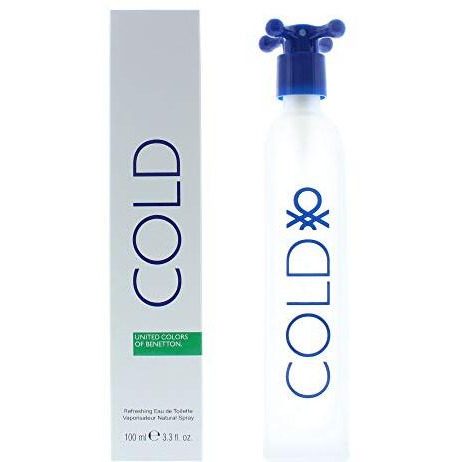 Benetton Cold For Men Eau De Toilette Spray, 3.3 Ounce