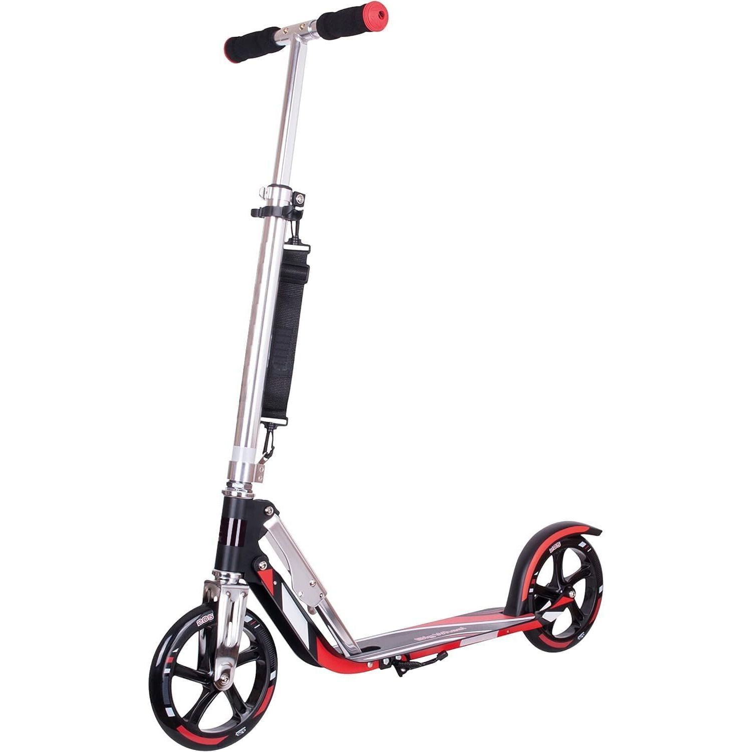 Hudora Scooter With Big Wheels, Lightweight Durable All-Aluminum Frame For Kids 8 Years And Up, Teens 12 Years And Up, Adult