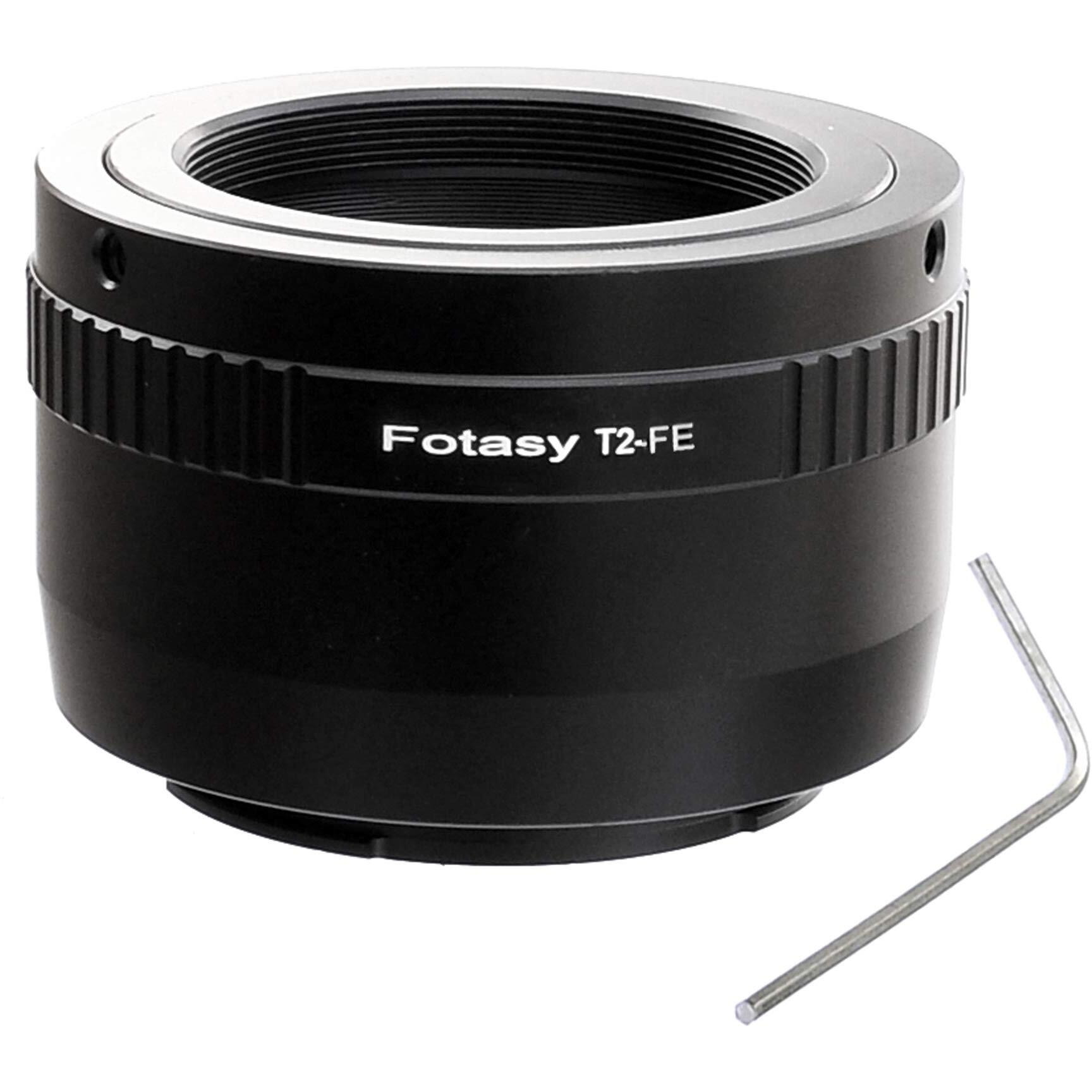 Fotasy T Mount Lens To E Mount Adapter, T2 E Mount Adapter, Telescope Lens Emount Adapter, Compatible With Sony A7 A7R A7S Ii Iii Iv A9 A7C Alpha 1 A6600 A6500 A6400 A6300 A6100 A6000 A5100 Zv-E10