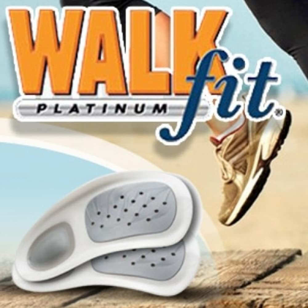 Walkfit Platinum Foot Orthotics Plantar Fasciitis Arch Support Insoles Relieve Foot Back Hip Leg And Knee Pain Improve Balance Alignment Over 25 Million Sold (Men 5-5.5 / Women 6-6.5)