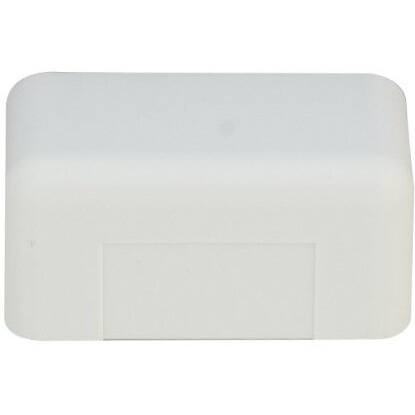 Cord Cover Cable Raceway, 1.25 Inch Surface Mount Cable Raceway End Cap On-Wall Cord Concealer (Covers Raceway End), Cord Organizer/Wire Hider And Protector, White, Cablewholesale