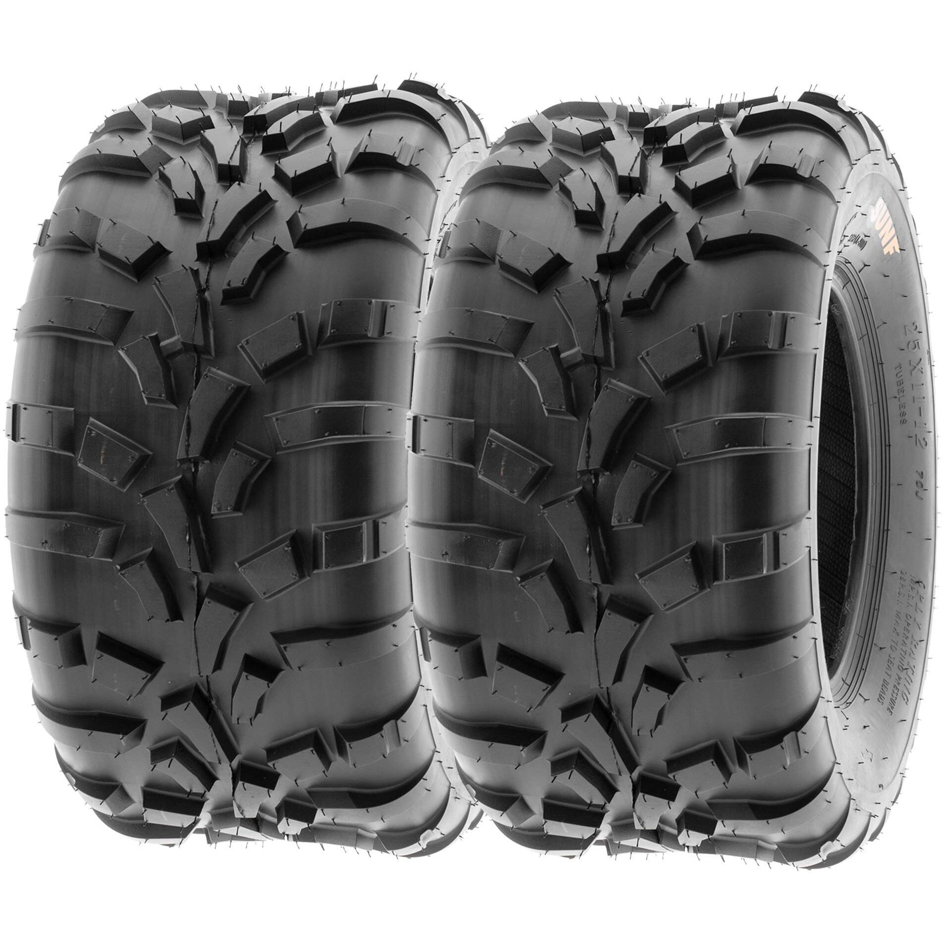 Sunf 25X11-10 Atv Utv Tire 25X11X10 Race Trail Sport 6 Pr A010 - Pair Of 2