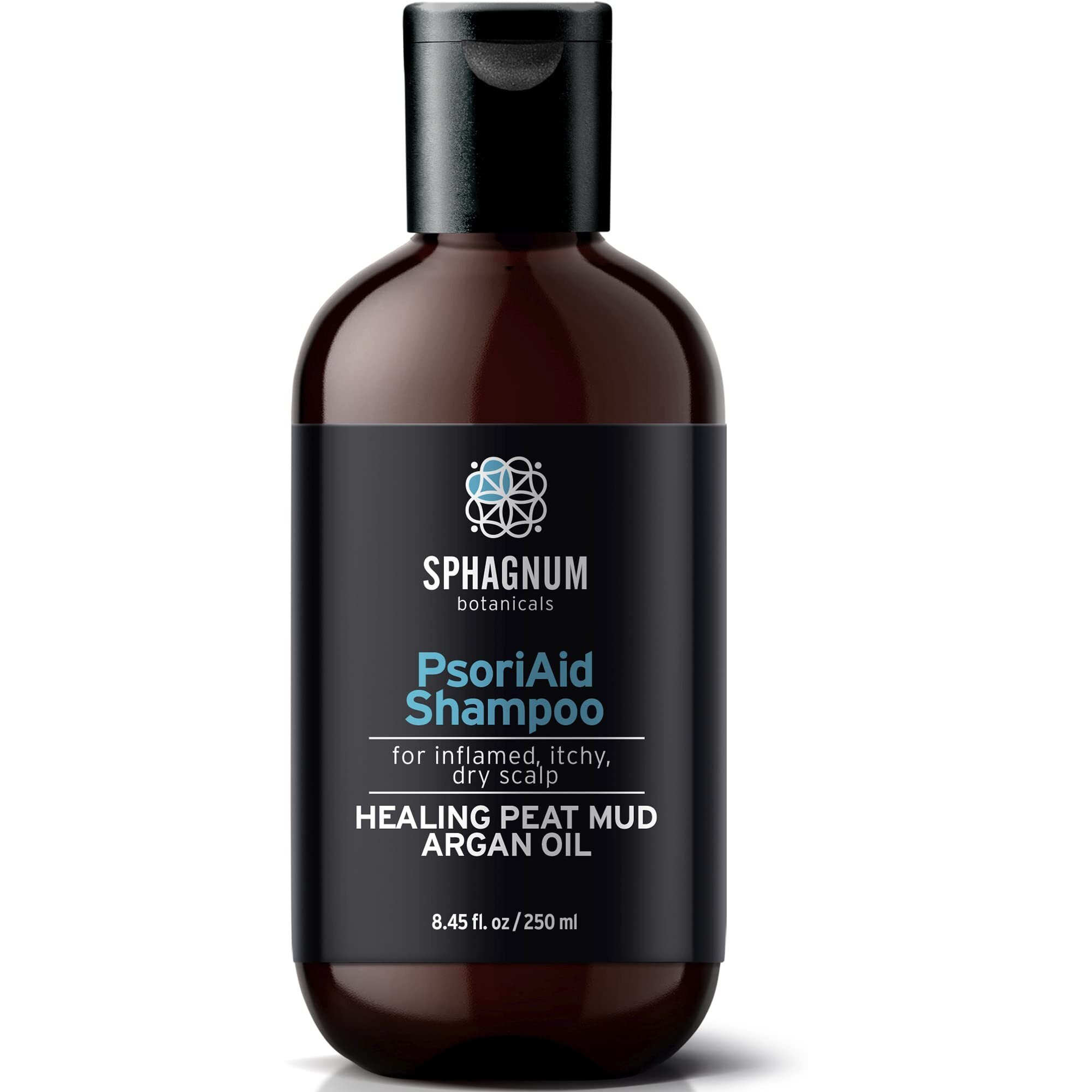 Sphagnum Botanicals Psoriasis Shampoo - Peat Mud & Fulvic Acid Therapy For Itchy And Red Scalp Treatment. No Coal Tar. 8.45 Oz