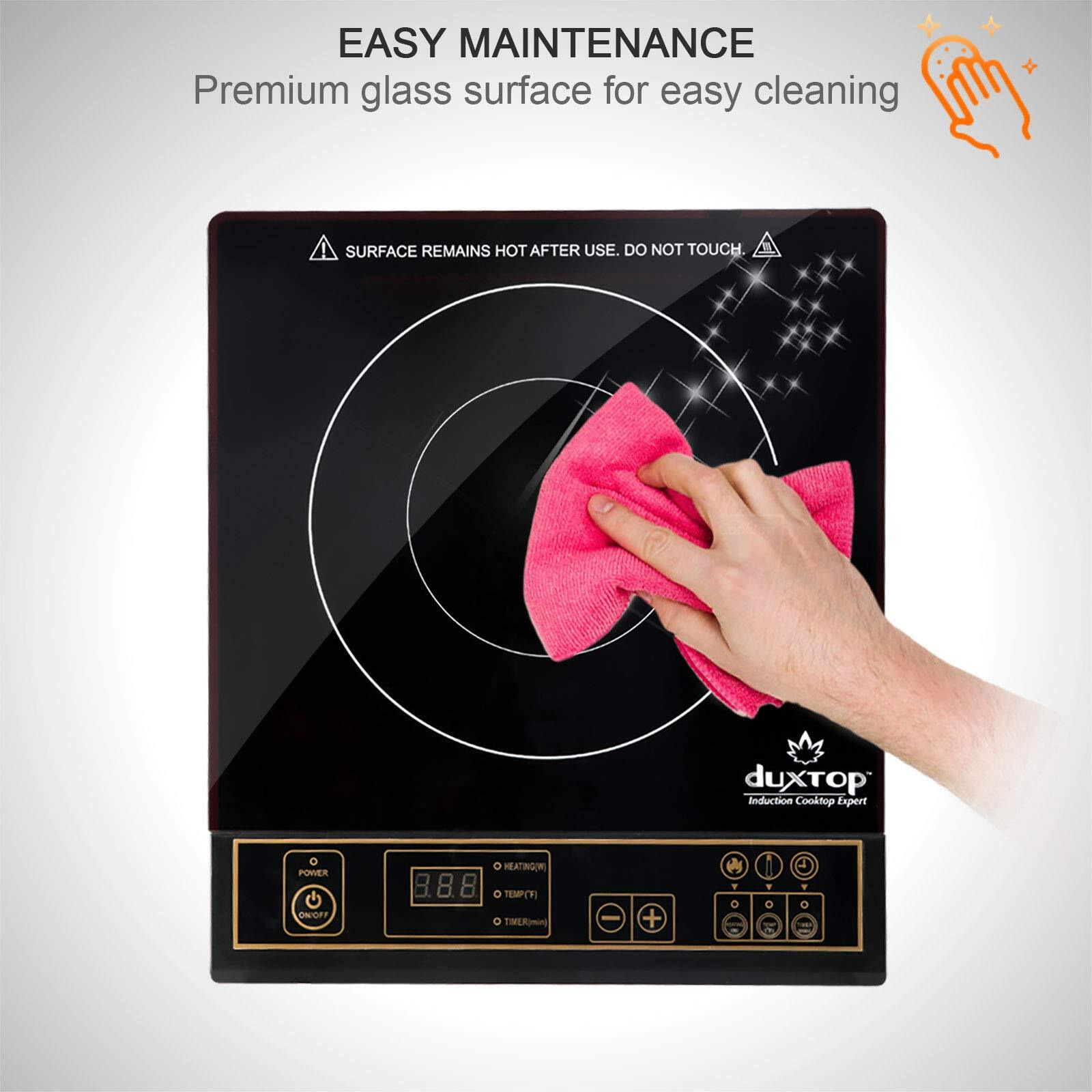 Duxtop 1800W Portable Induction Cooktop Countertop Burner, Gold 8100Mc/Bt-180G3