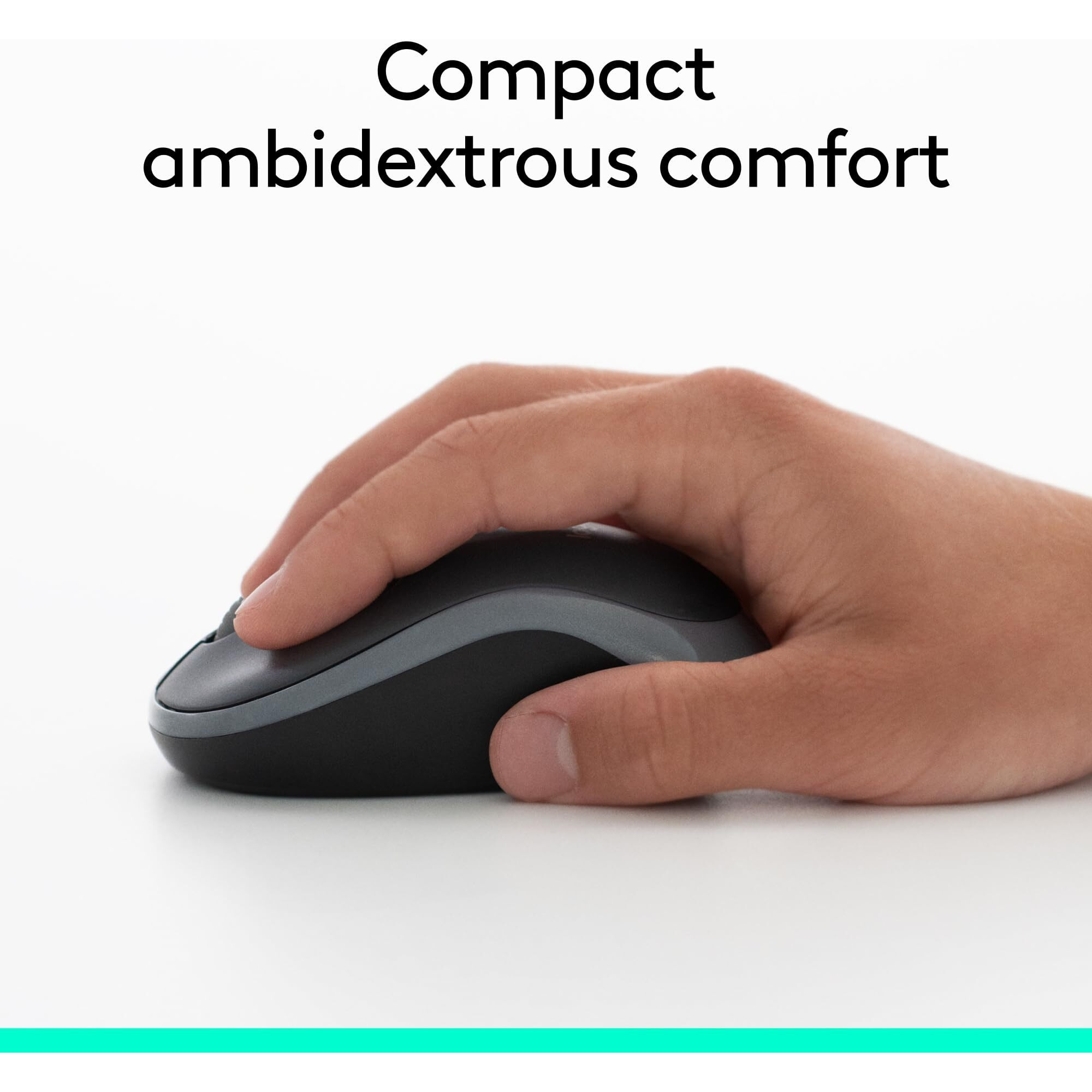 Logitech Mk270 Wireless Keyboard And Mouse Combo For Windows, 2.4 Ghz Wireless, Compact Mouse, 8 Multimedia And Shortcut Keys, For Pc, Laptop - Black