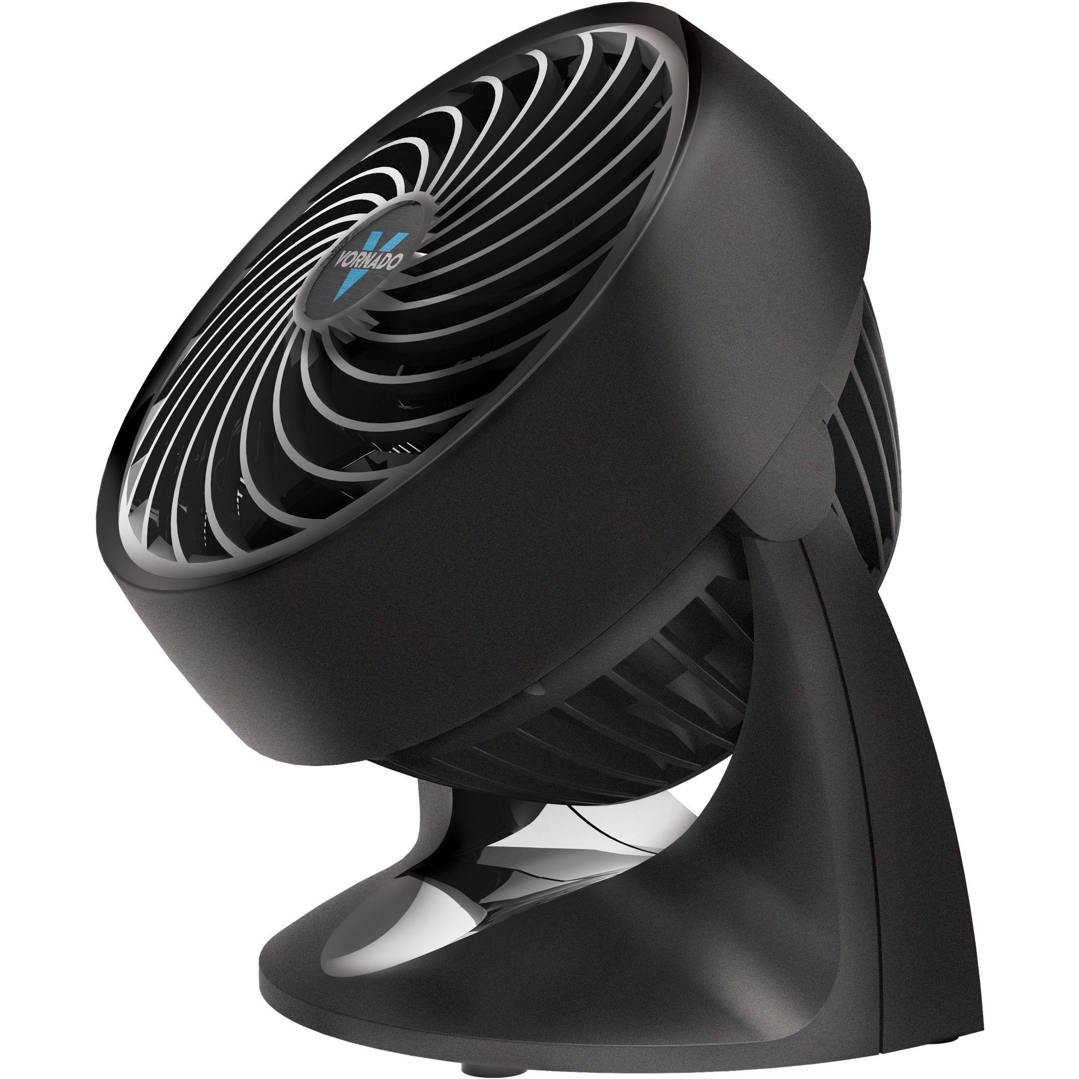 Vornado 133 Small Room Air Circulator Fan, 2 Speeds, Adjustable Head, Table Fan For Desk, Nightstand, Black