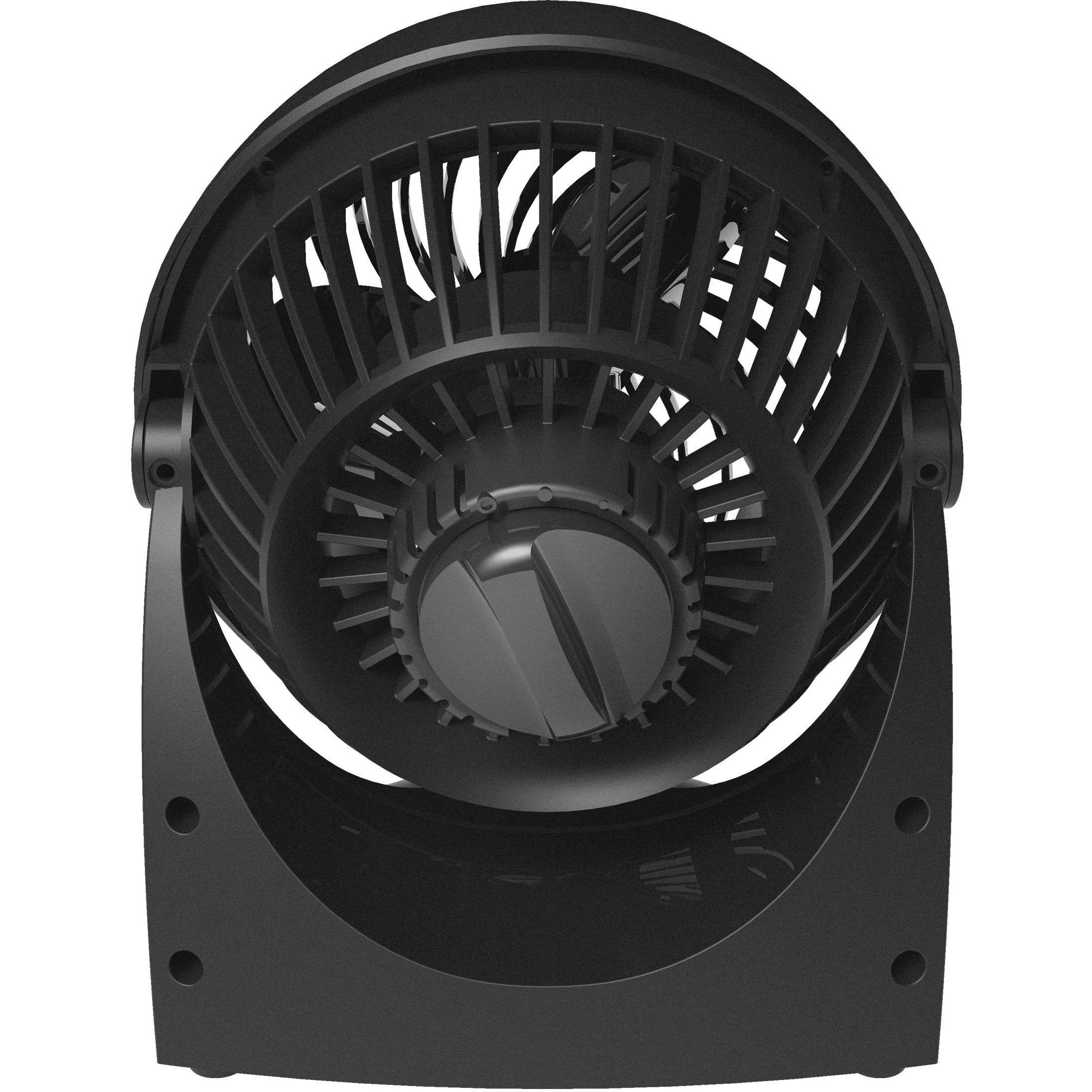 Vornado 133 Small Room Air Circulator Fan, 2 Speeds, Adjustable Head, Table Fan For Desk, Nightstand, Black