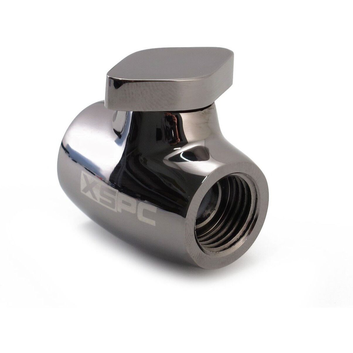 Xspc G1/4"" Ball Valve, Black Chrome