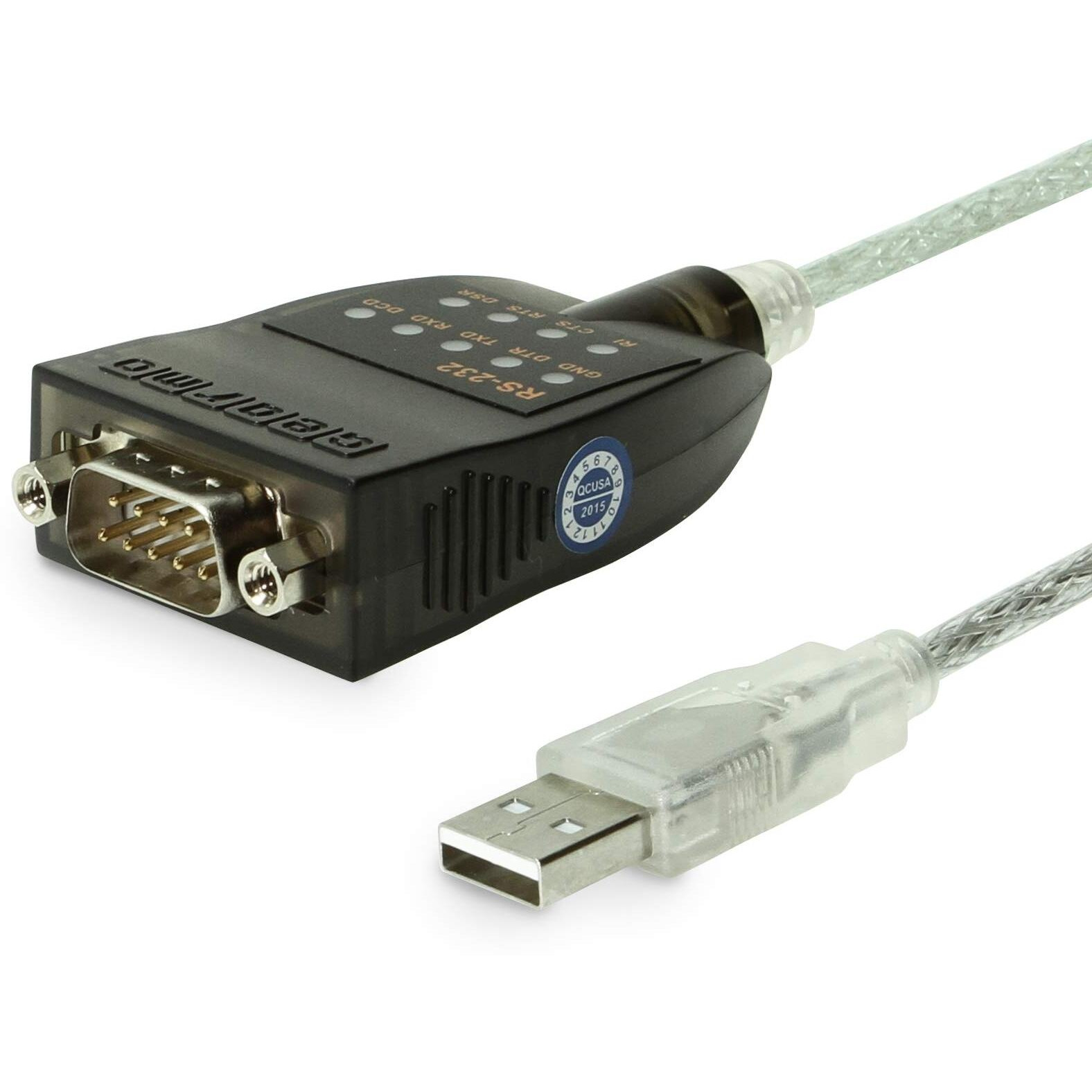 Usb To Rs-232 Serial Adapter W/Led Indicators Windows 11 Support