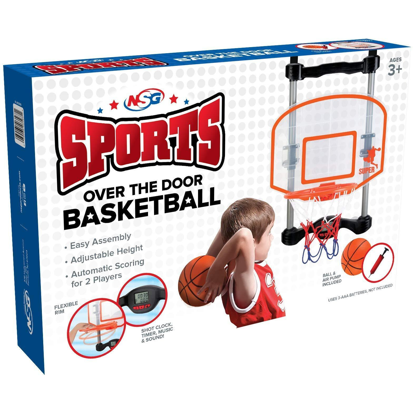 Nsg Over The Door Basketball Hoop With Shot Clock, Electronic Scoring And Sound