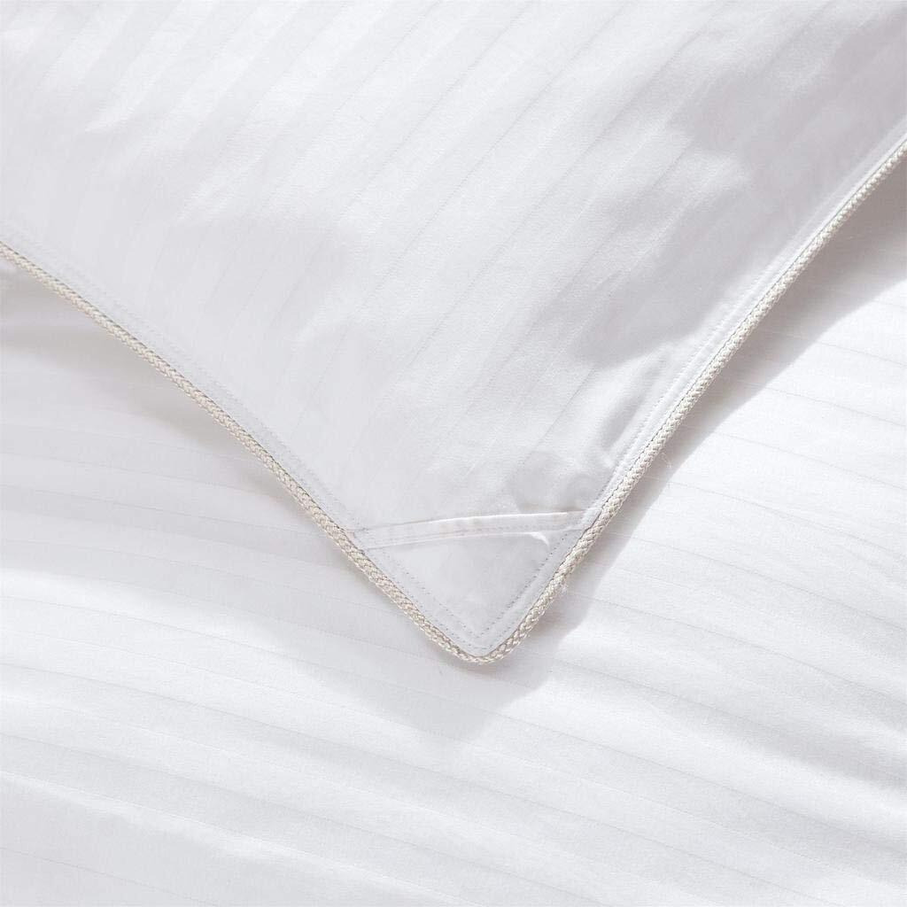 800 Thread Count King Size Siberian Goose Down Comforter 100% Egyptian Cotton 750Fp, 50Oz & 800Tc - White Stripe