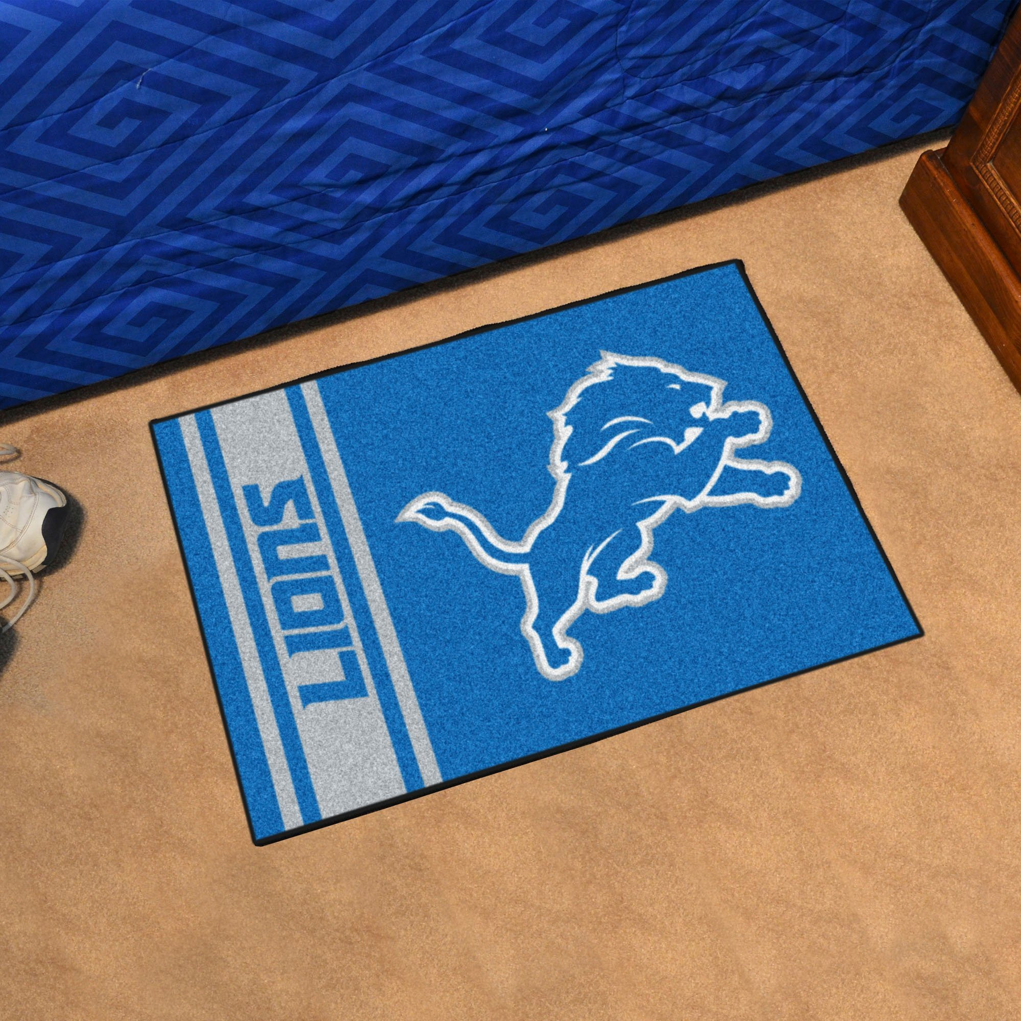 Fanmats 8241 Nfl - Detroit Lions Starter Mat Accent Rug - 19In. X 30In. | Sports Fan Home Decor Rug And Tailgating Mat Uniform Design