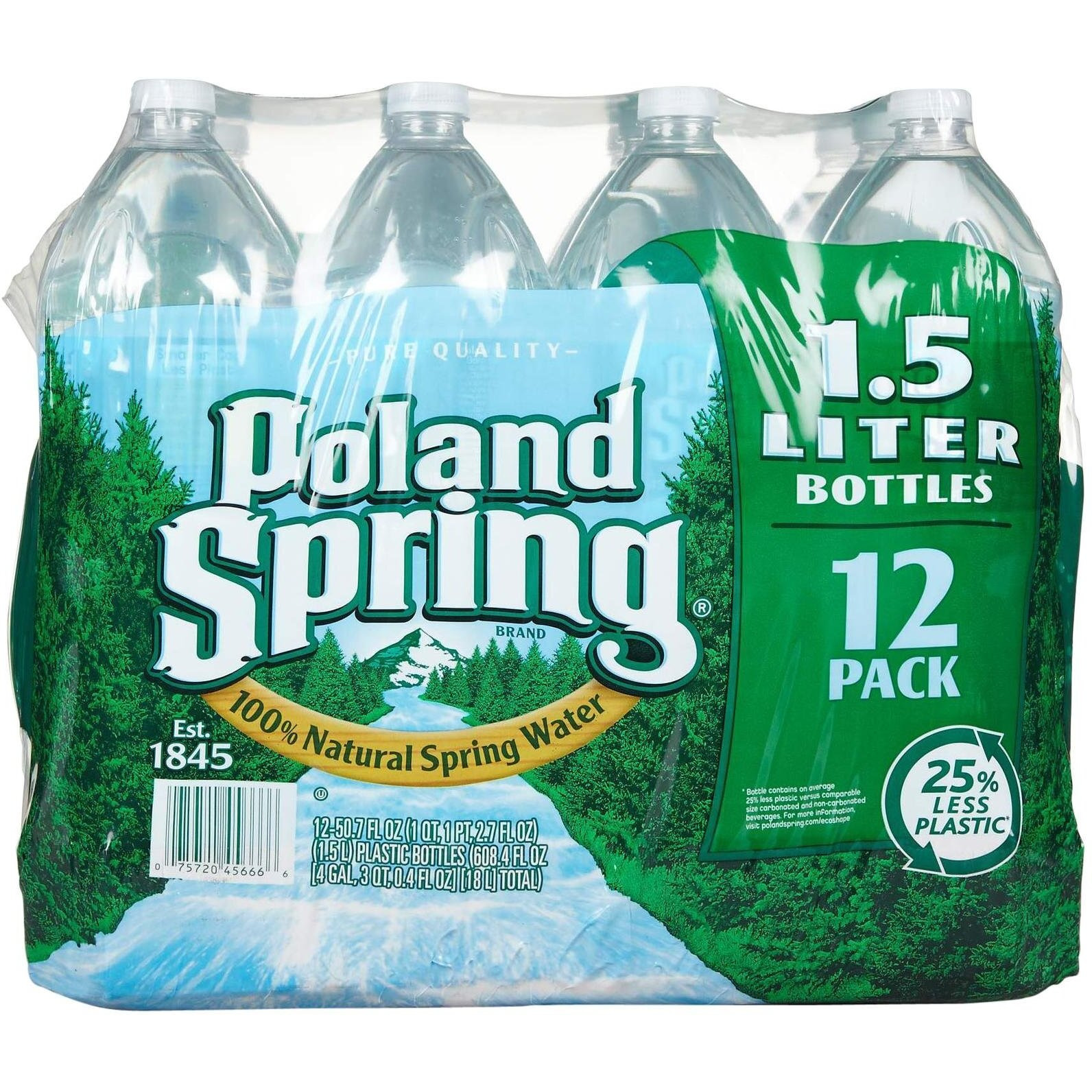 Polandsprings Spring Water, 12 Count, 50.7 Ounce