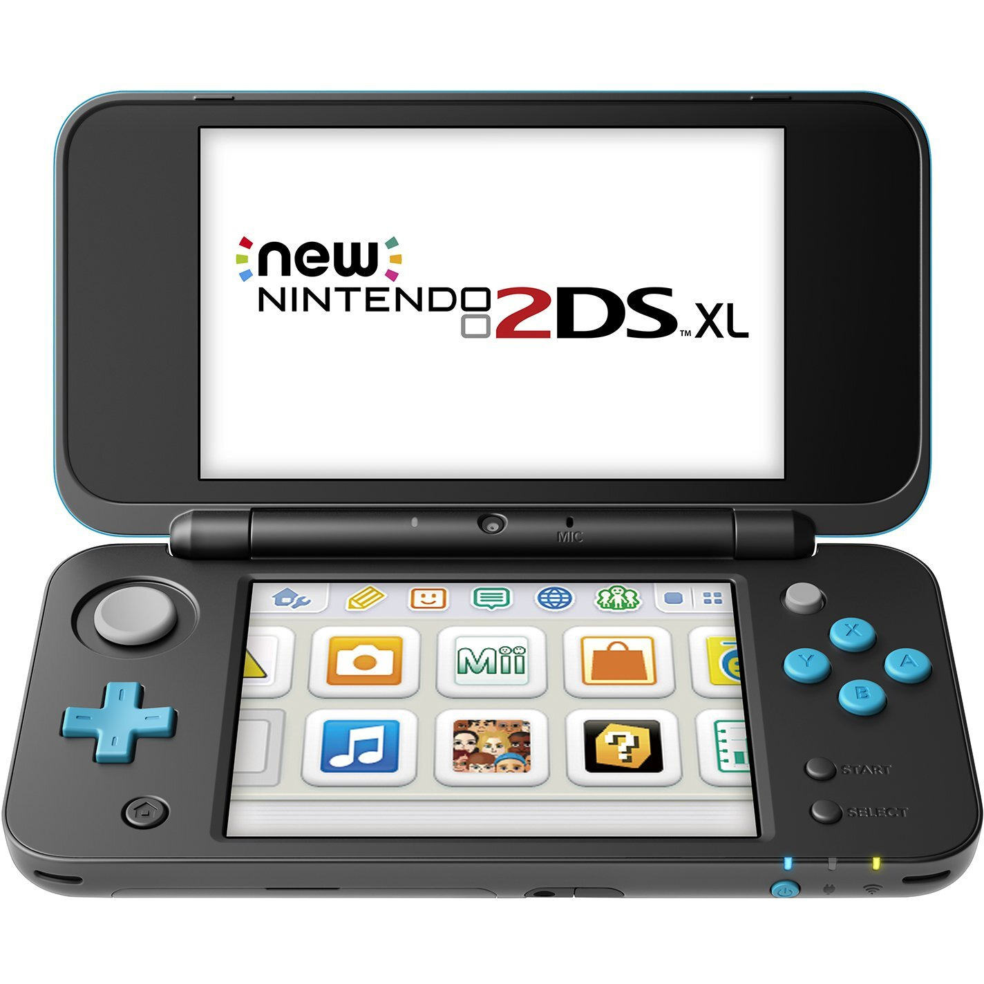 New Nintendo 2Ds Xl - Black + Turquoise With Mario Kart 7 Pre-Installed - Nintendo 2Ds