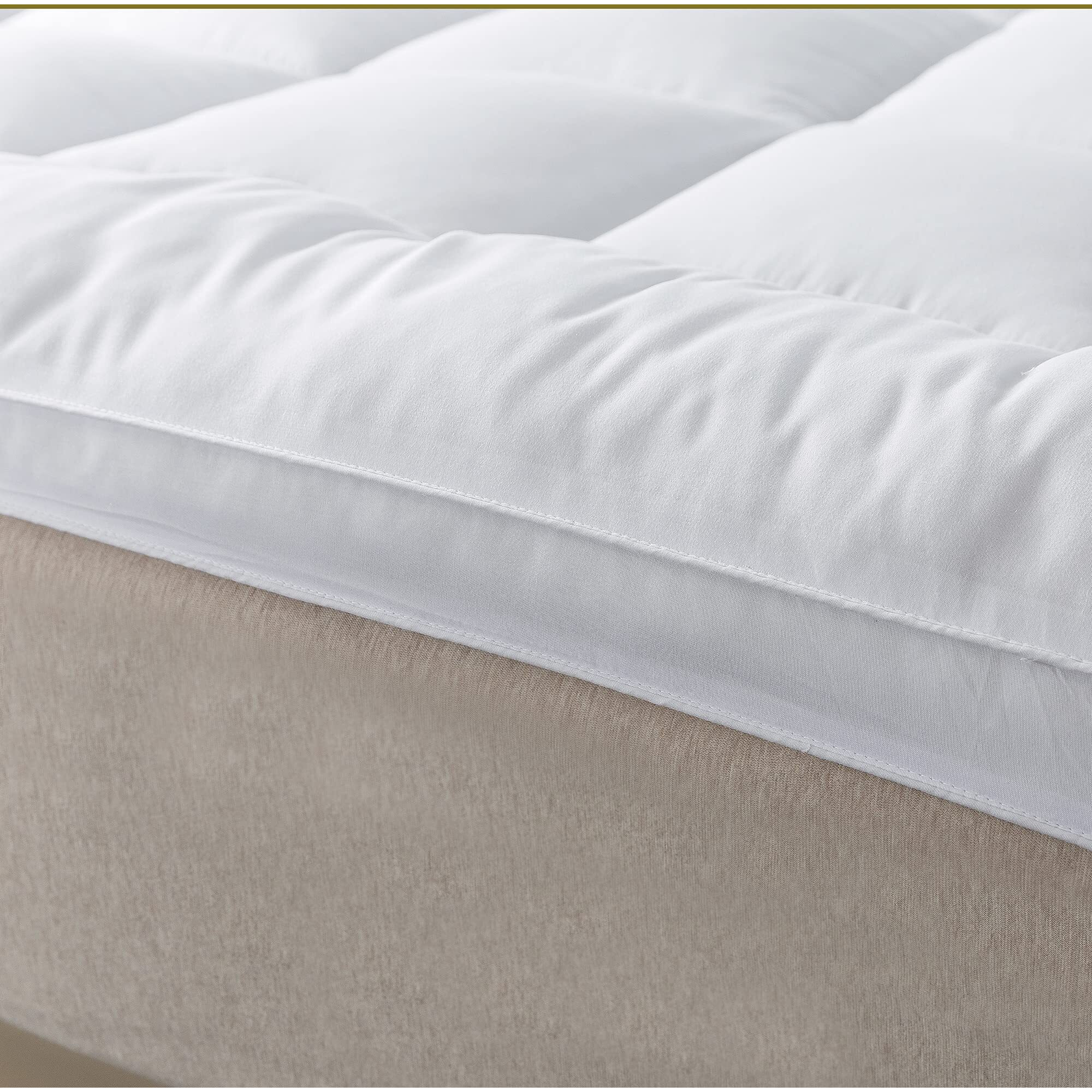 Naluka Pillow Top Mattress Topper Full Down Alternative Cooling Mattress Pad 2Inch Thick Pillowtop Mattress Cover