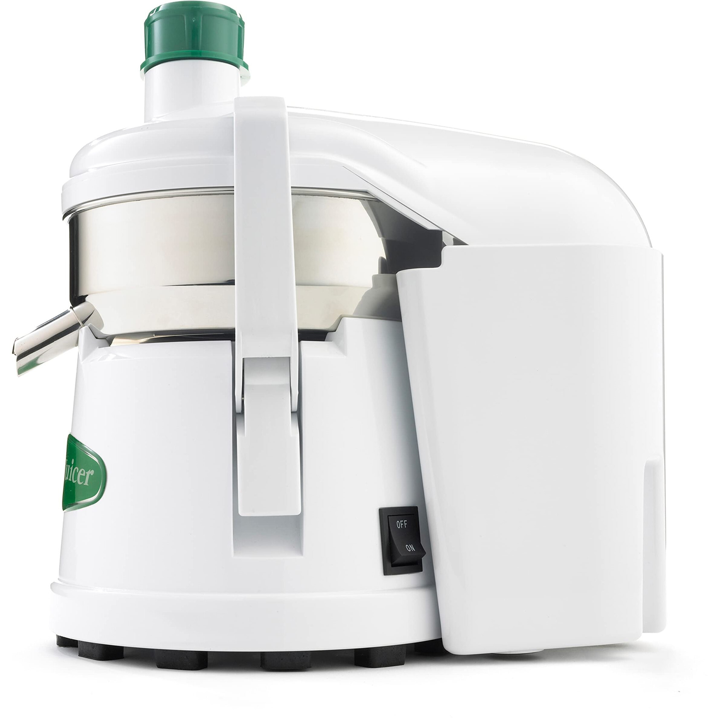 Omega J4000 High Speed Pulp Ejection Juicer 1/3 Hp Juices Vegetables Citrus And Fruits At 3500 Rpm Surgical Stainless Steel Parts And Stainless Steel Blade, 250-Watts, White