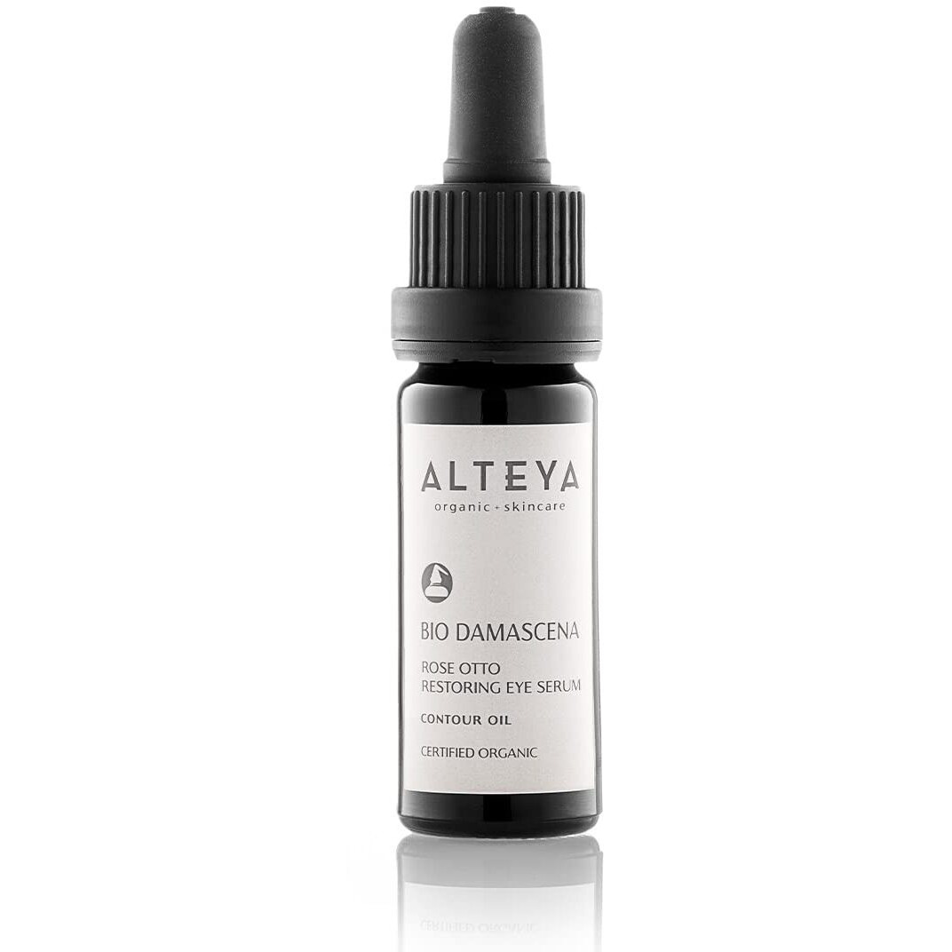 Alteya Organics Eye Serum Usda Certified Organic Skin Care 0.34 Fl Oz/10 Ml Bio Damascena Award-Winning Eye Treatment With Organic Bulgarian Rose Oil Rejuvenating, Revitalizing And Clarifying