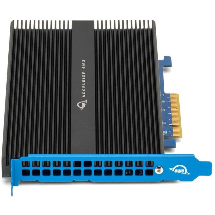 Owc Accelsior 4M2 Pcie Nvme M.2 Ssd Adapter Card Compatible With Mac Pro 2019, Mac Pro 2010-2012, And Pc Towers