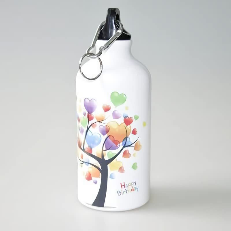 Intsupermai 20Pcs 600Ml Blank Coated Sublimation Aluminum Water Bottle White Sport Bottle Sublimation Transfer With Safe Lock 600Ml Capacity