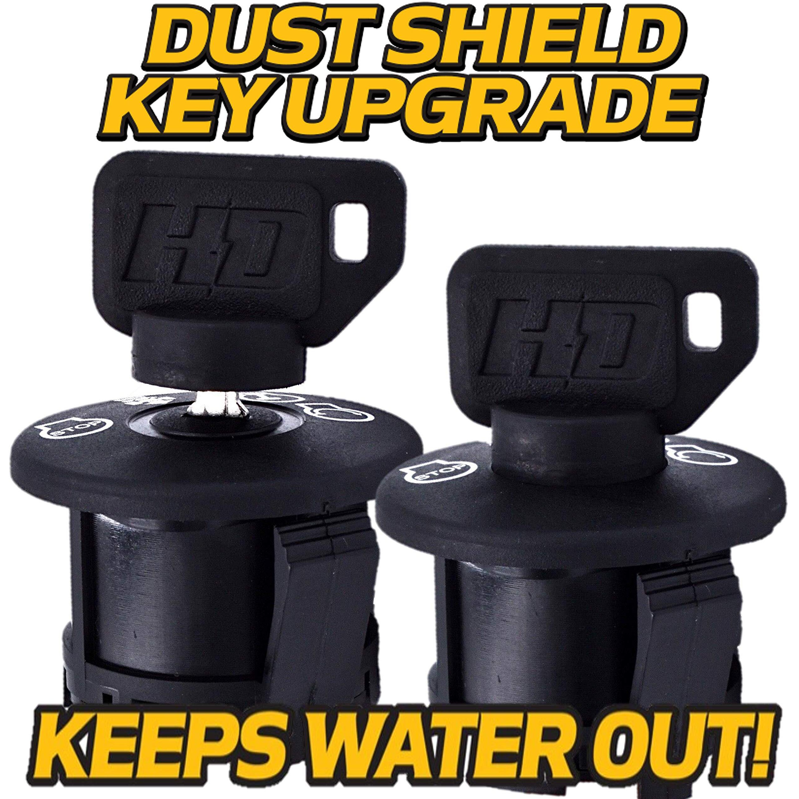 Hd Switch Starter Ignition Key Switch & Protective Umbrella Key Fits Ayp, Husqvarna, Craftsman, Sears, Poulan Lawn Mower Rider 532193350 193350, With 2 Keys & Free Carabiner