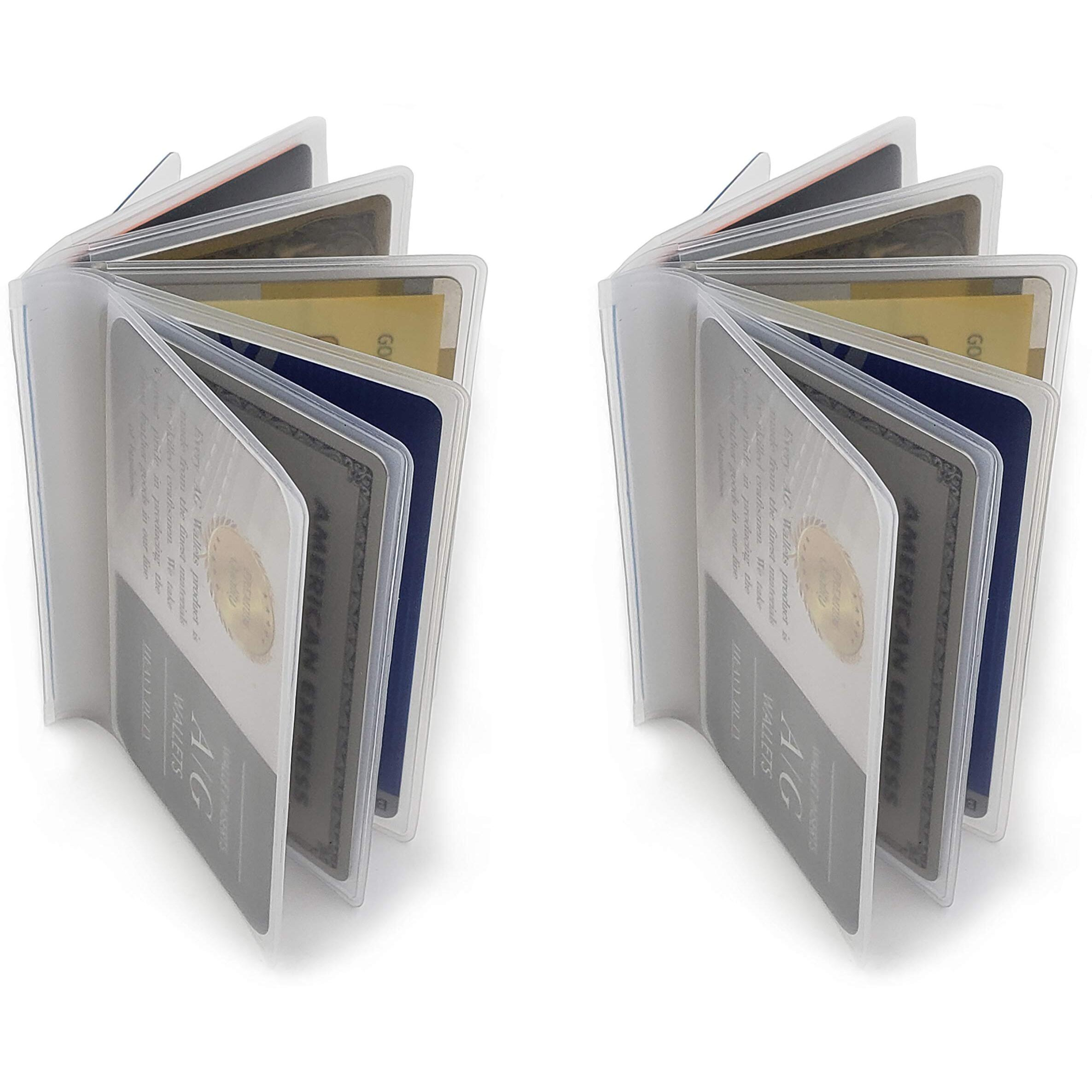 Ag Wallets Set Of 2 Clear Premium Quality Wallet Insert From (Trifold 6 Page)