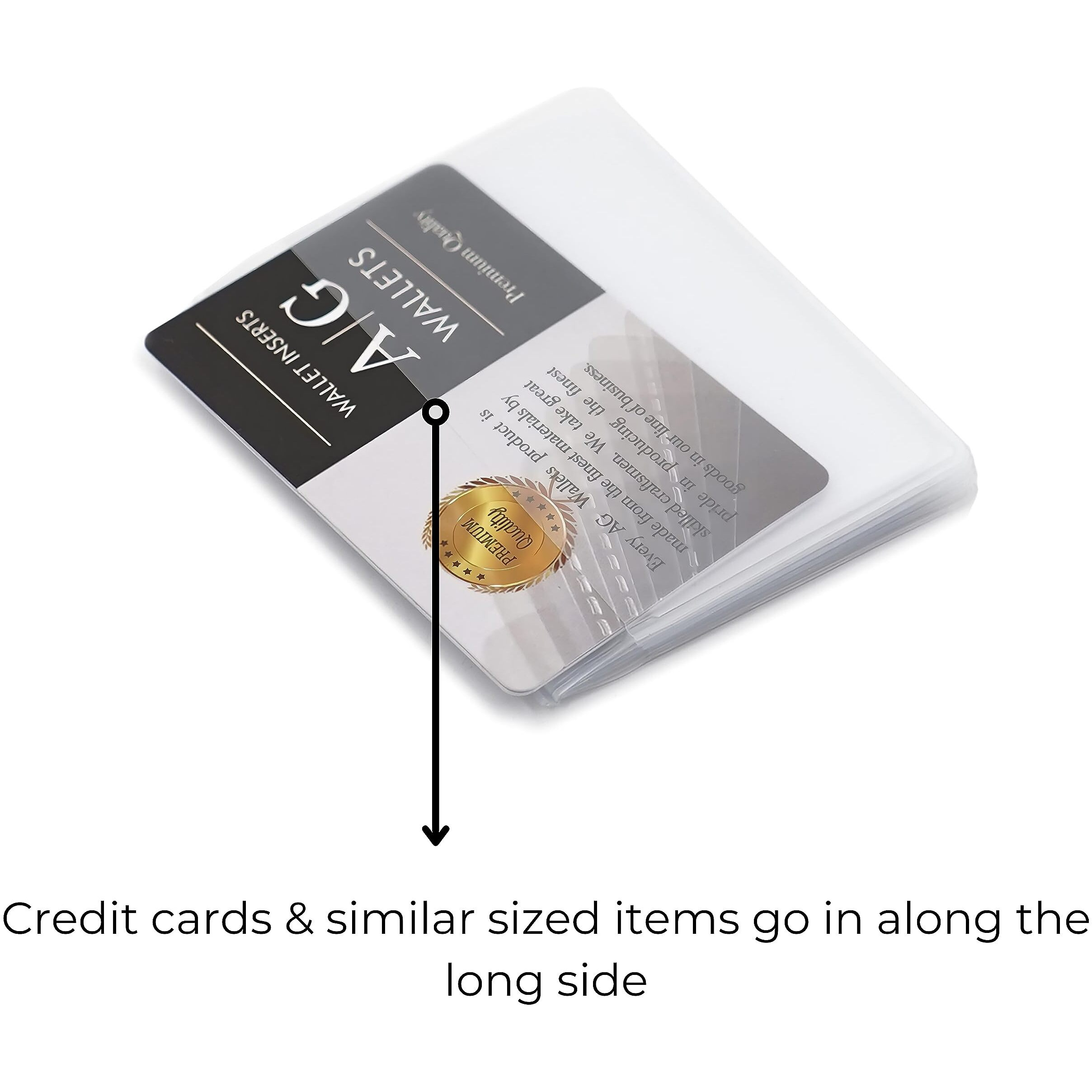 Ag Wallets Set Of 2 Clear Premium Quality Wallet Insert From (Trifold 6 Page)