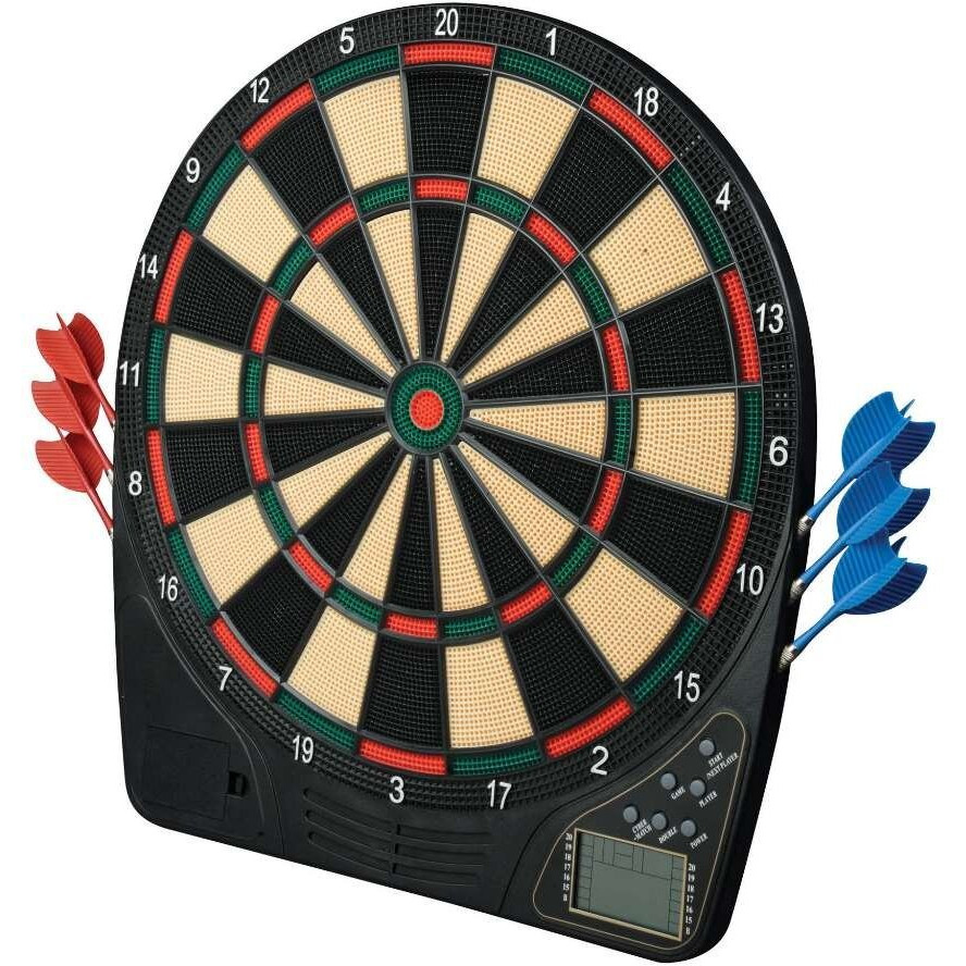 Franklin Sports Electronic Dart Board Sets - Soft Tip Electric Dartboard With Digital Scoreboard - (6) Darts Included, 15""