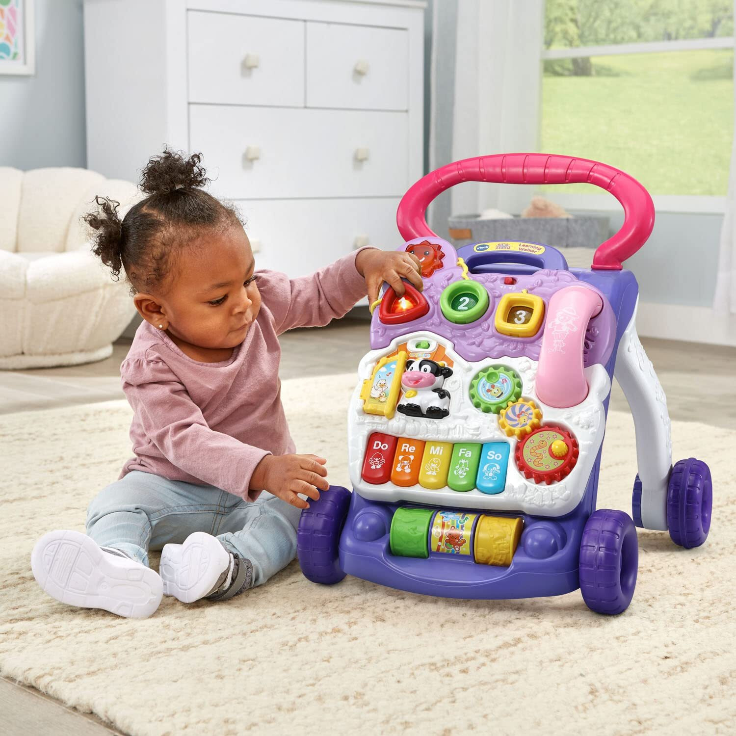 Vtech Sit-To-Stand Learning Walker (Frustration Free Packaging), Lavender