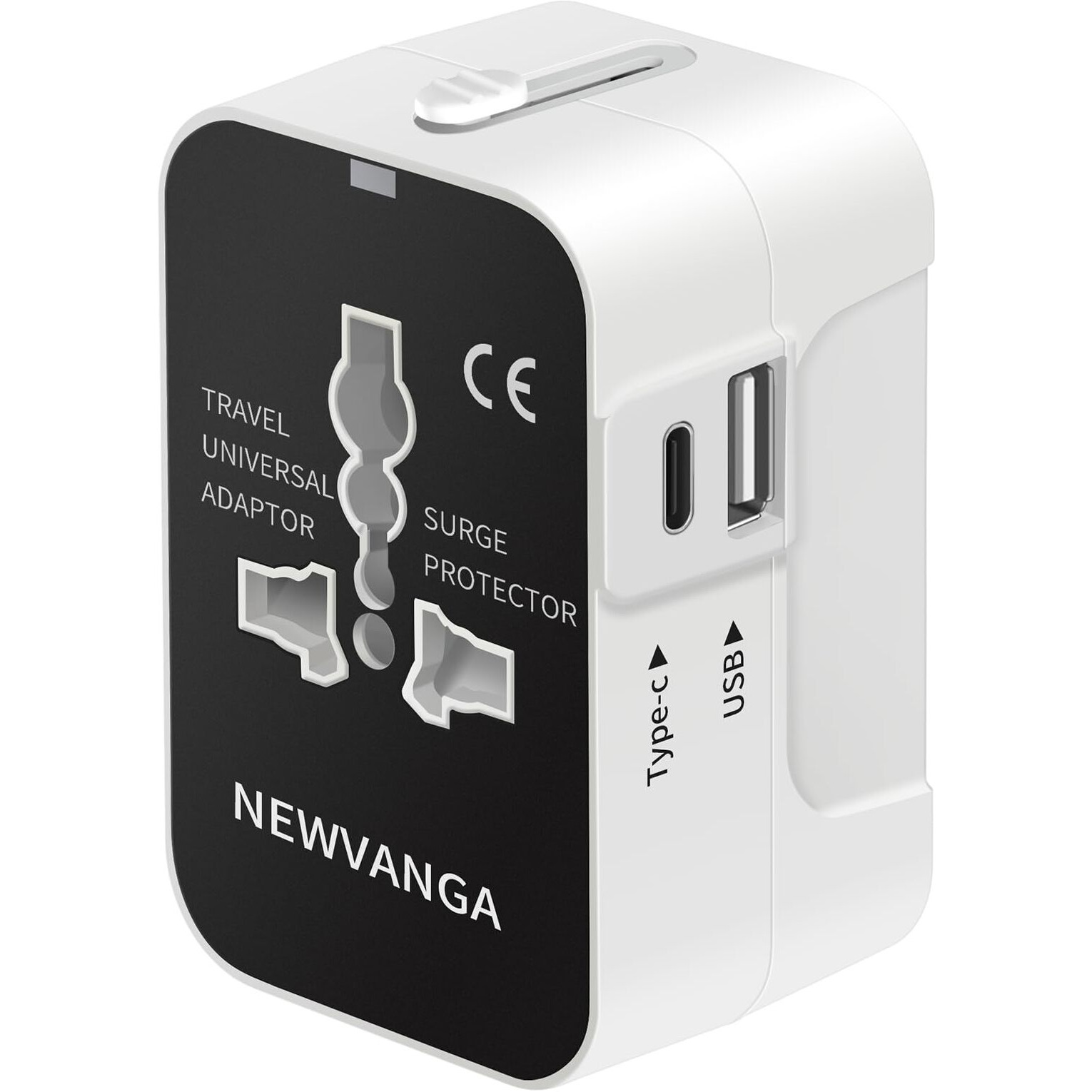 International Universal All In One Worldwide Travel Adapter Wall Charger Ac Power Plug Adapter With Usb C Charging Ports For Usa Eu Uk Aus European Cell Phone Laptop