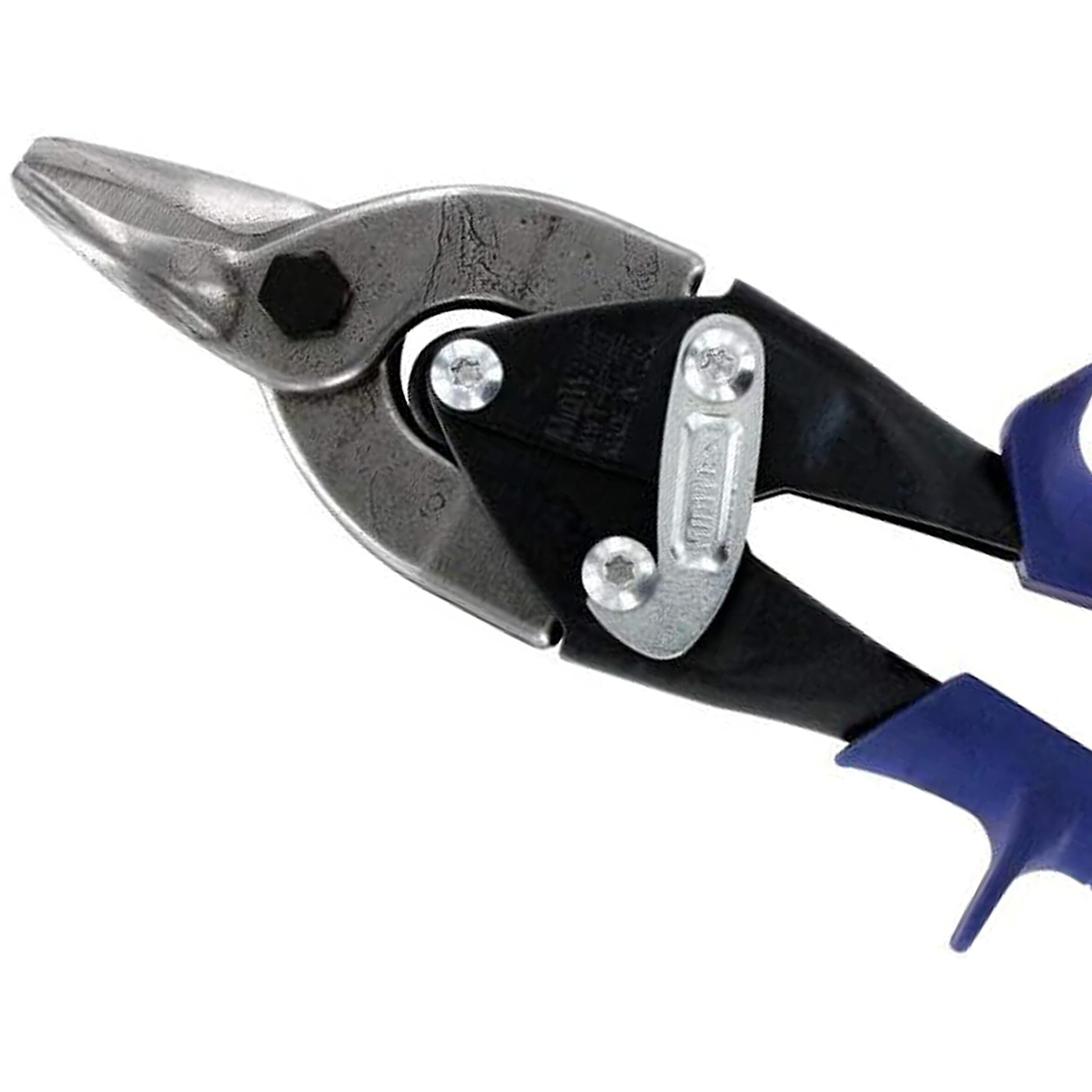 Midwest Bulldog Aviation Tin Snip - Straight Cut Regular Tin Cutting Shears With Forged Blade & Kush'N-Power Comfort Grips - Mwt-6716B