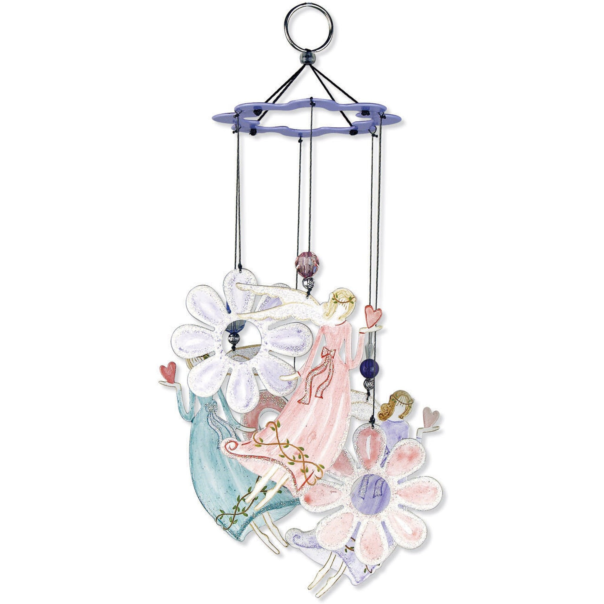 Sunset Vista Designs Angel Garden Wind Chime, 12-Inch Long