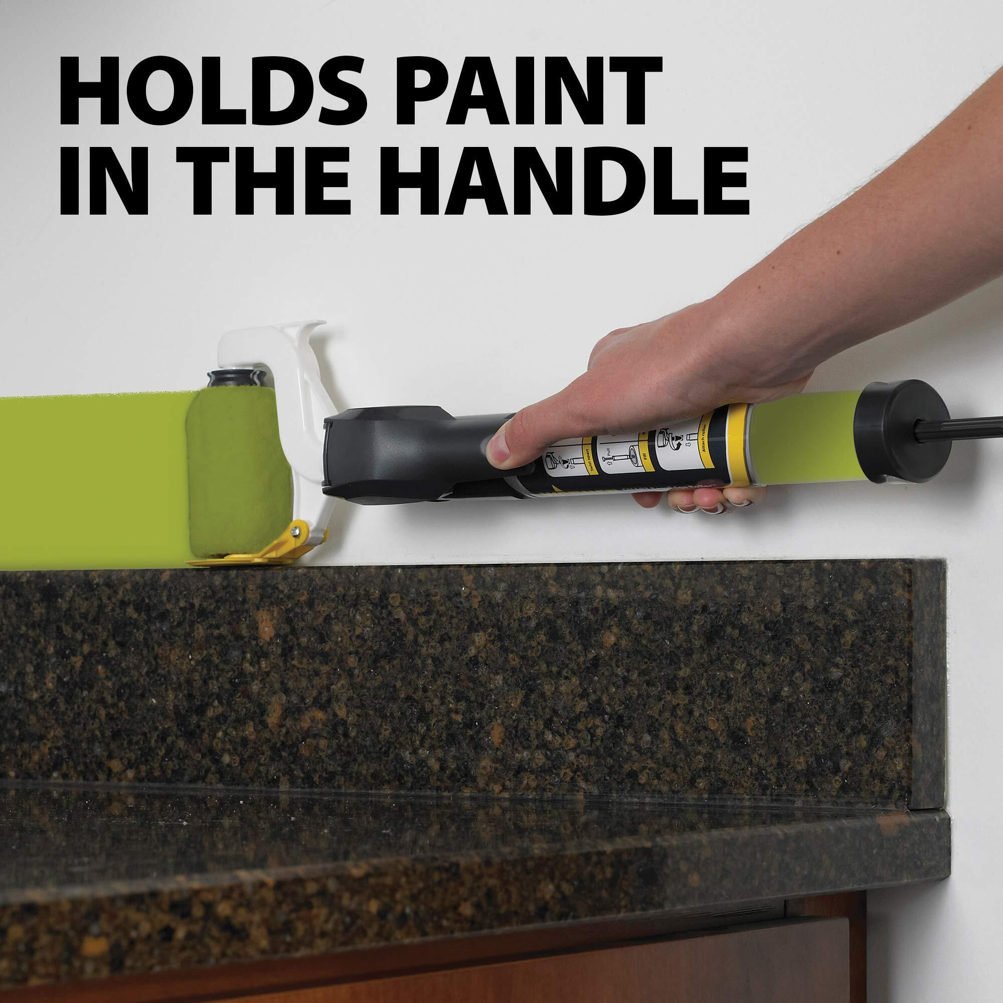 Wagner Spraytech 0530000B Smart Edge Paint Roller, Paint Power Roller, Power Paint Roller, Wagner Paint Stick, Automatic Paint Roller, Auto Paint Roller, Power Roller Paint System