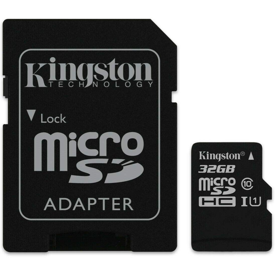Kingston Canvas Select 32Gb Microsdhc Class 10 Microsd Memory Card Uhs-I 80Mb/S R Flash Memory Card With Adapter (Sdcs/32Gb)
