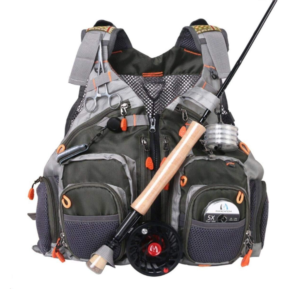 M Maximumcatch Maxcatch Fly Fishing Vest Mesh Vest Free Size