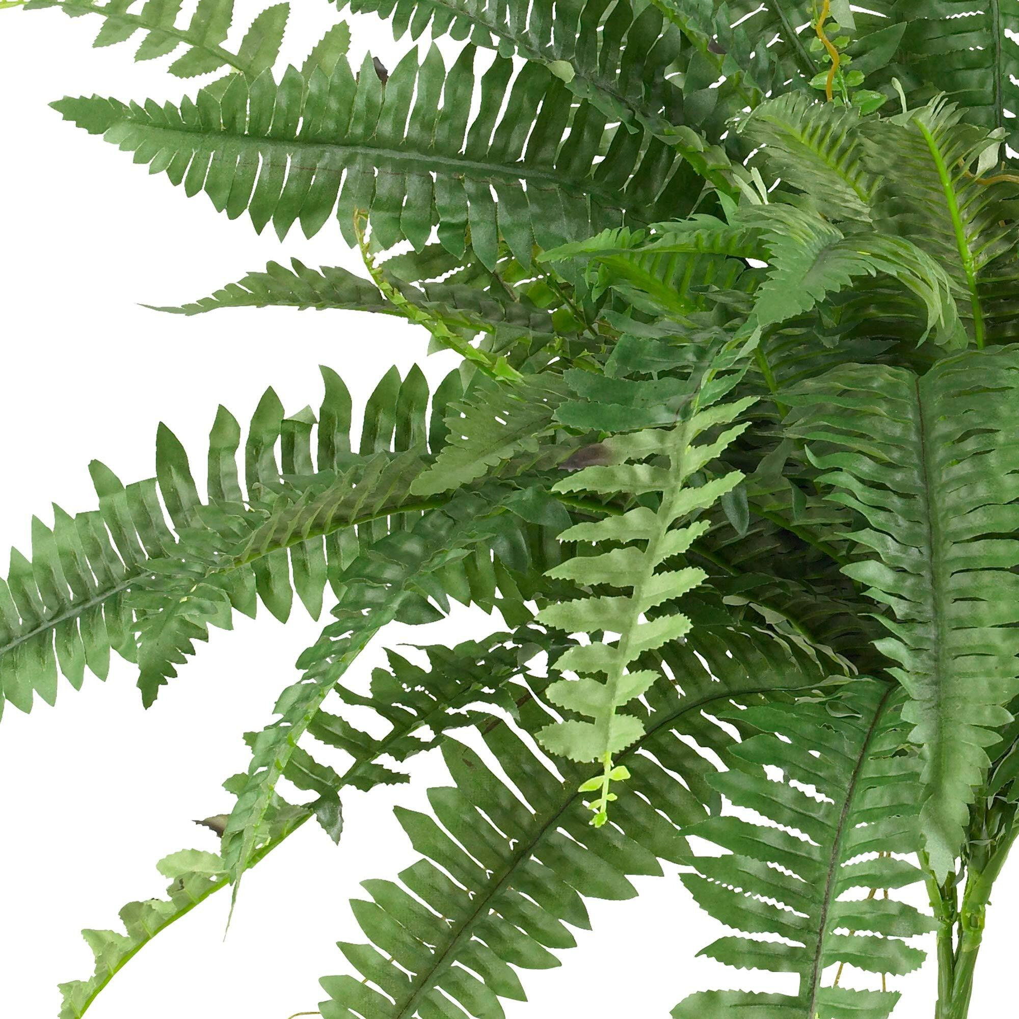 Nearly Natural 40In Artificial Boston Fern Large Hanging Plant, Set Of 2 Artificial Ferns That Look Real For Home D  Cor